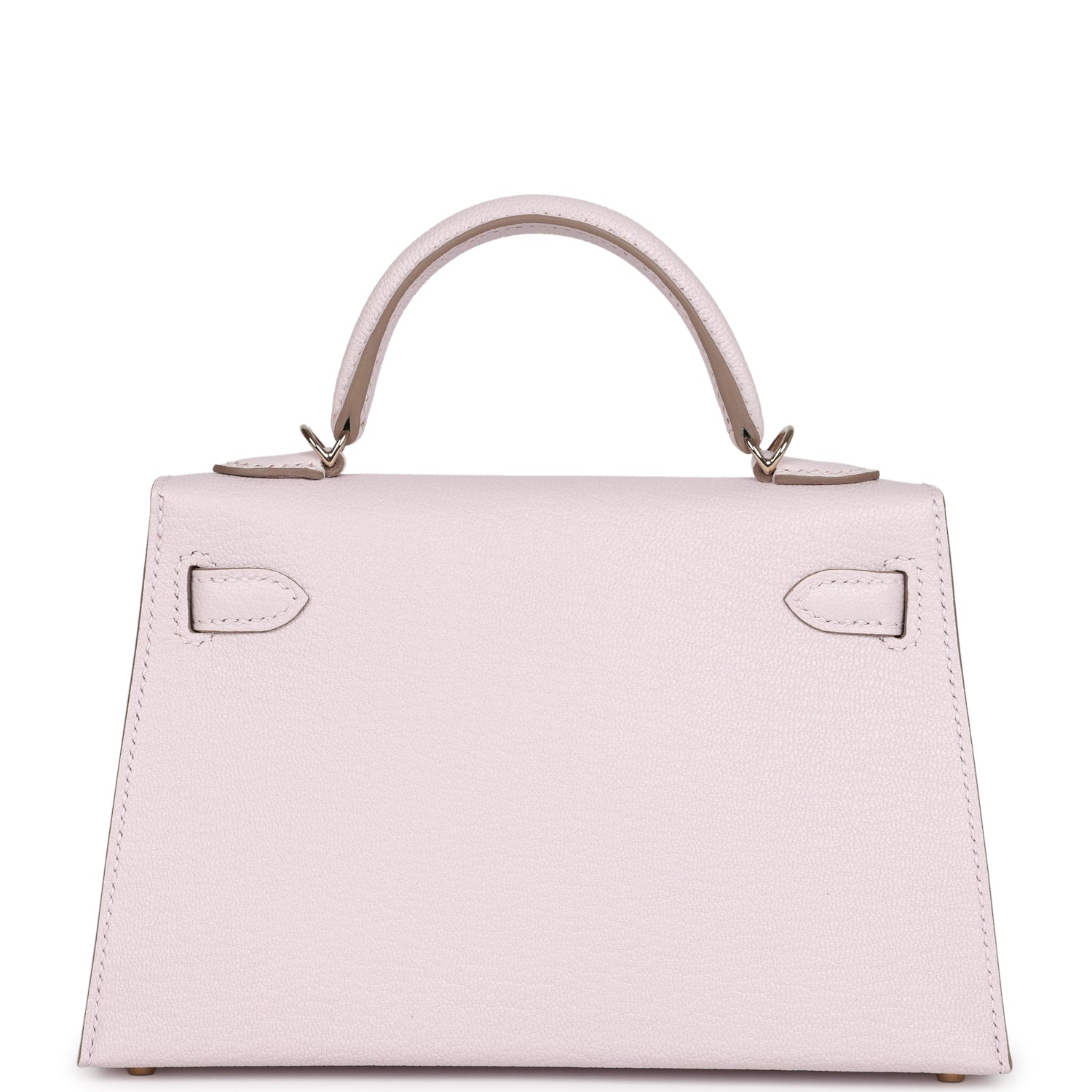 Hermes Special Order (HSS) Kelly Sellier 20 Mauve Pale Verso Chevre Mysore Permabrass Hardware - Exclusu