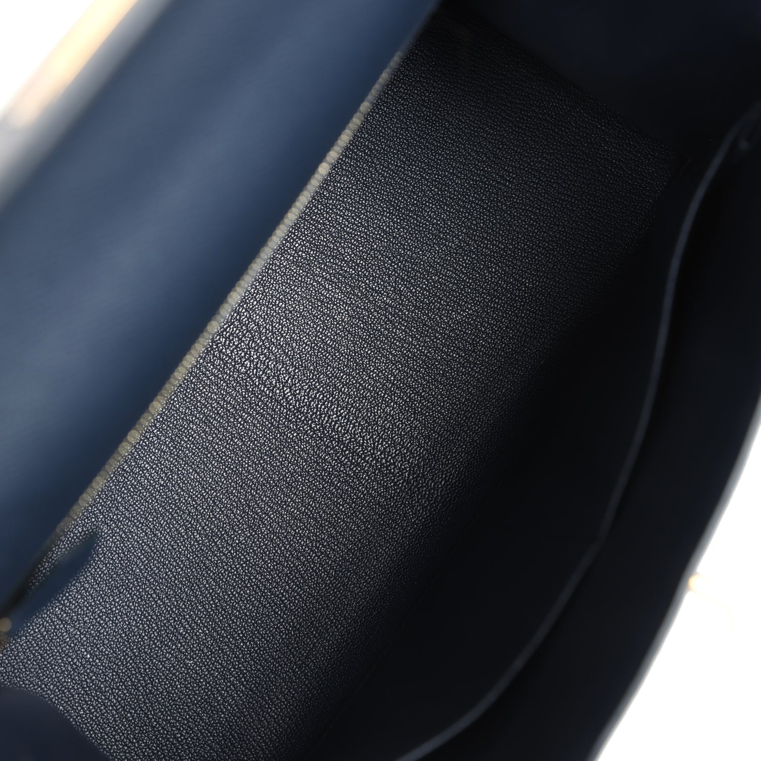 Hermes Kelly Sellier 28 Bleu Indigo Epsom Gold Hardware - Exclusu