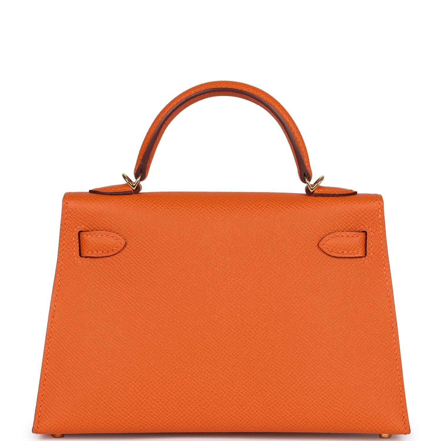 Hermes Kelly Sellier 20 Orange Epsom Gold Hardware - Exclusu