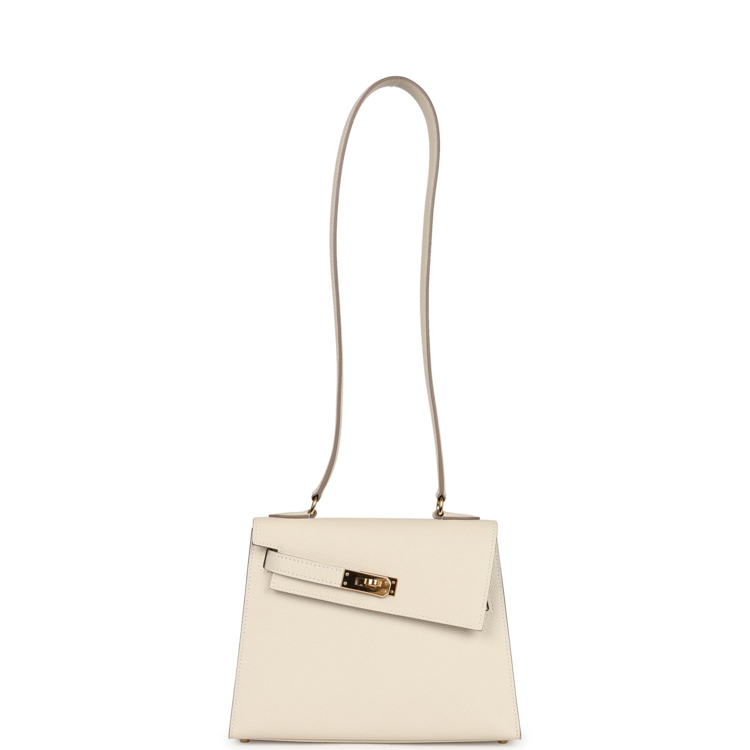 Hermes Kelly Sellier en Desordre 20 Craie Epsom Gold Hardware - Exclusu