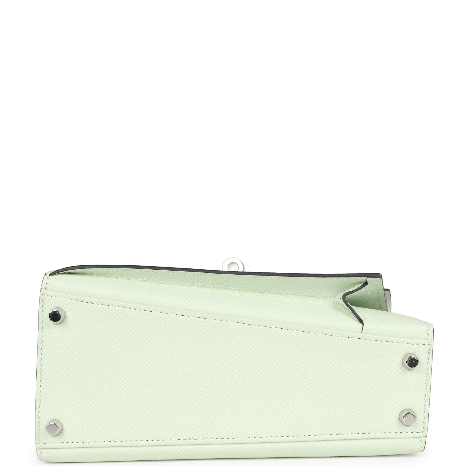 Hermes Kelly Sellier en Desordre 20 Vert Fizz Epsom Palladium Hardware - Exclusu