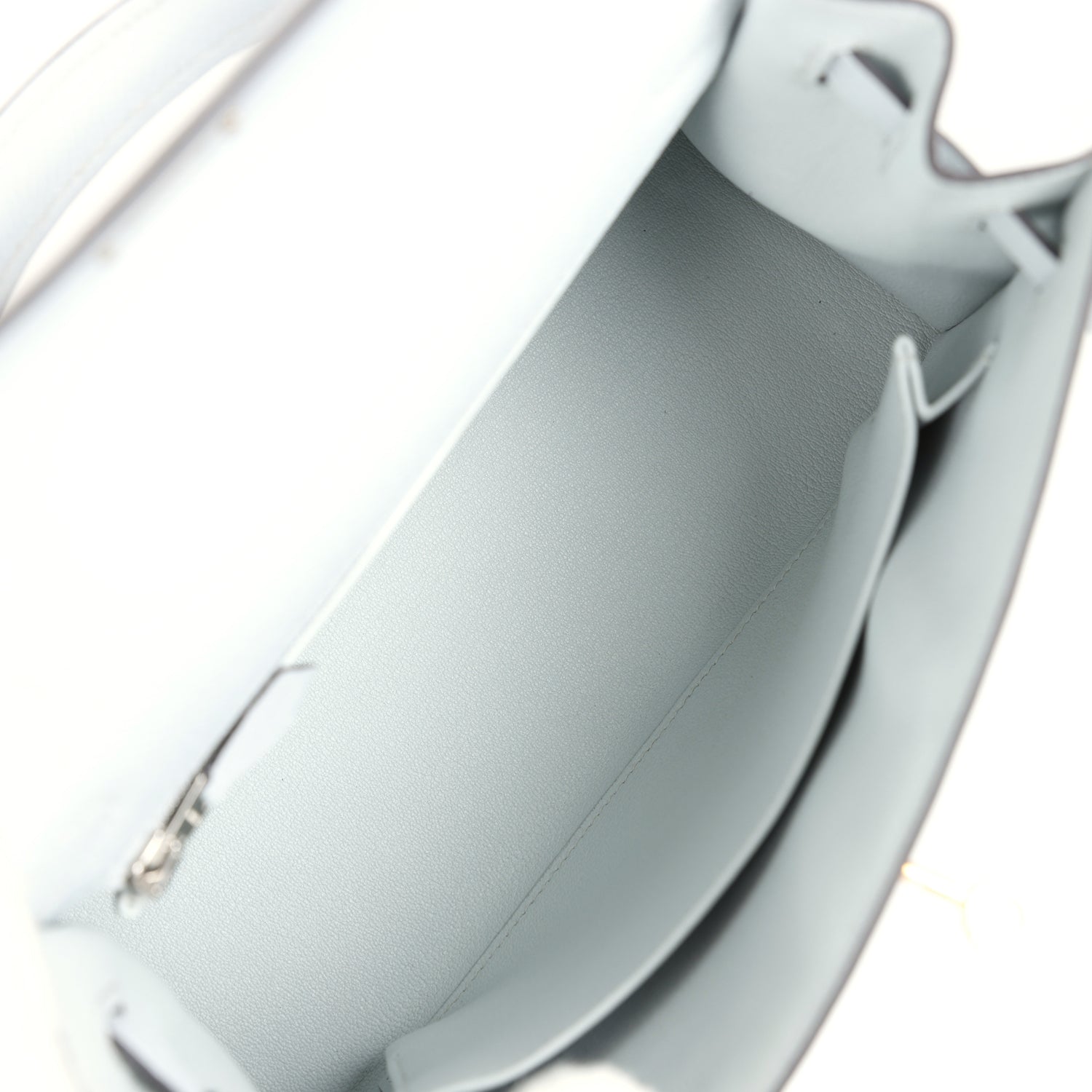 Hermes Kelly Sellier 25 Gris Platine Epsom Electrum Hardware - Exclusu