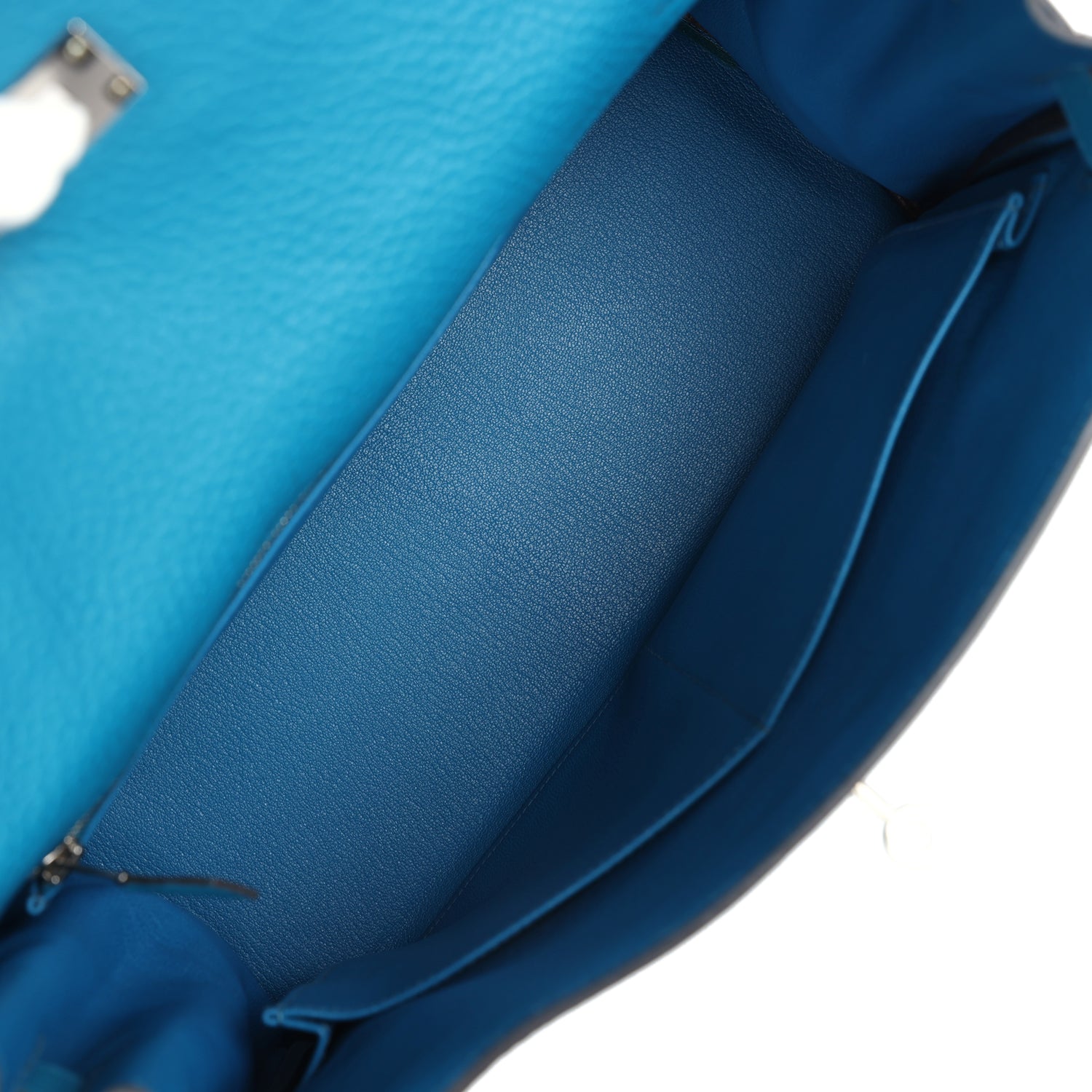 Hermes Kelly Retourne 32 Cobalt Clemence Palladium Hardware - Exclusu