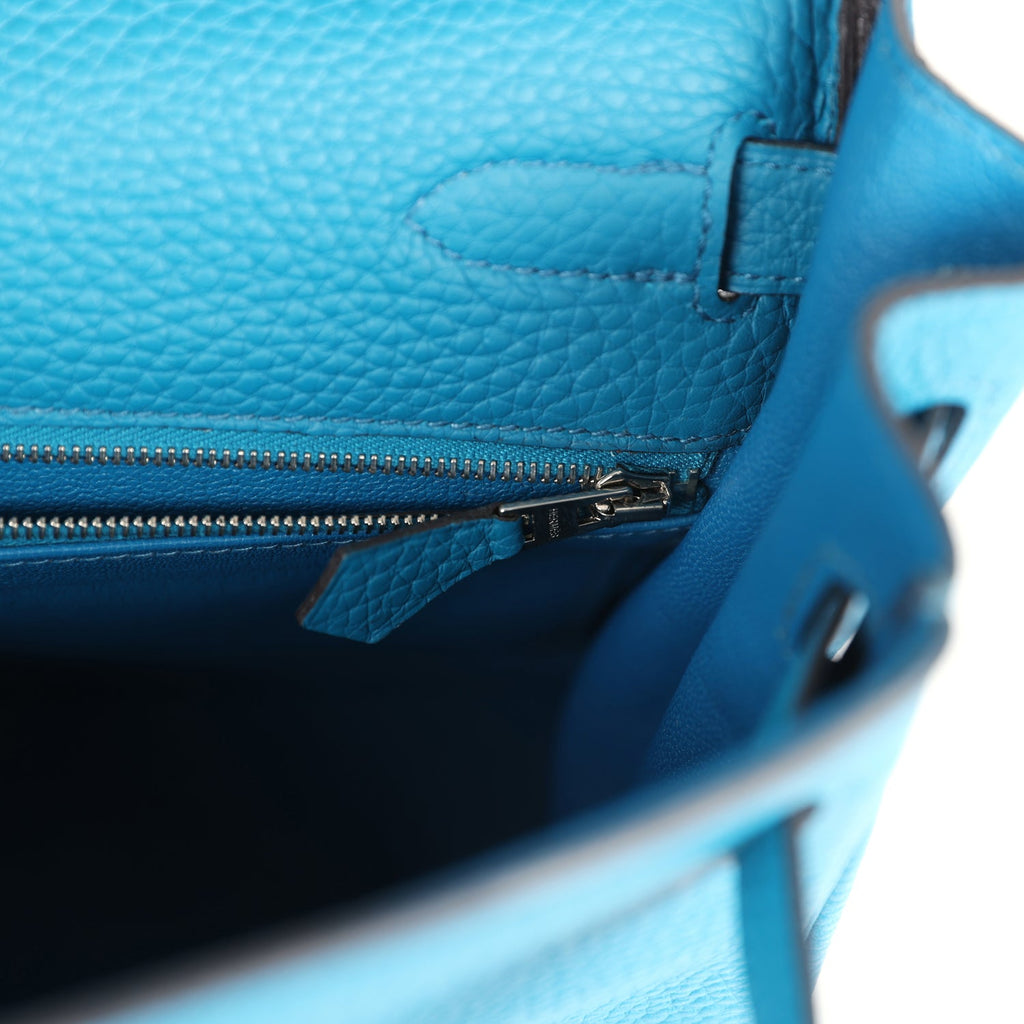 Hermes Kelly Retourne 32 Cobalt Clemence Palladium Hardware - Exclusu