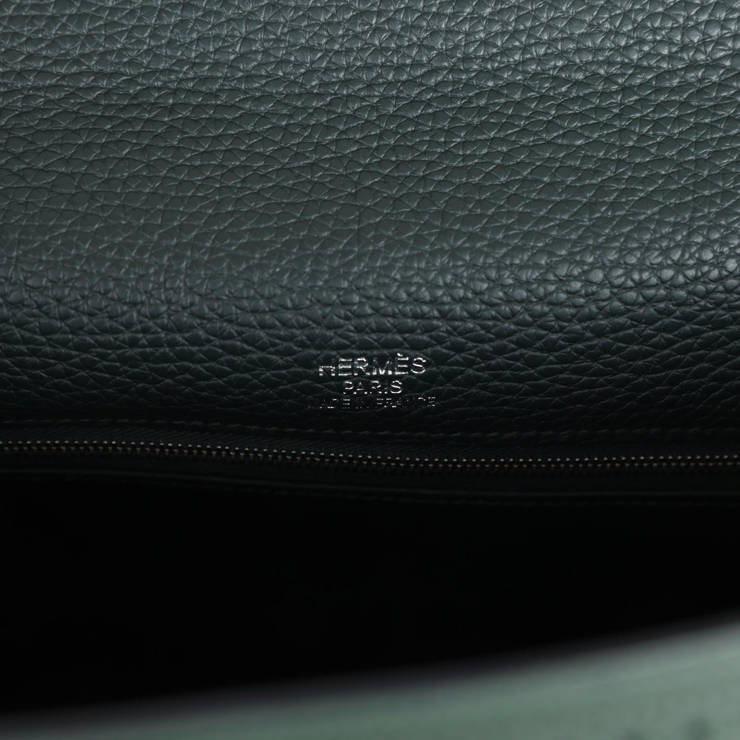 Hermes Ghillies Kelly 35 Retourne Vert Fonce Clemence and Vert Anglais Evercolor Palladium Hardware - Exclusu