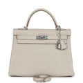 Hermes Kelly Retourne 32 Beton Togo Palladium Hardware - Exclusu