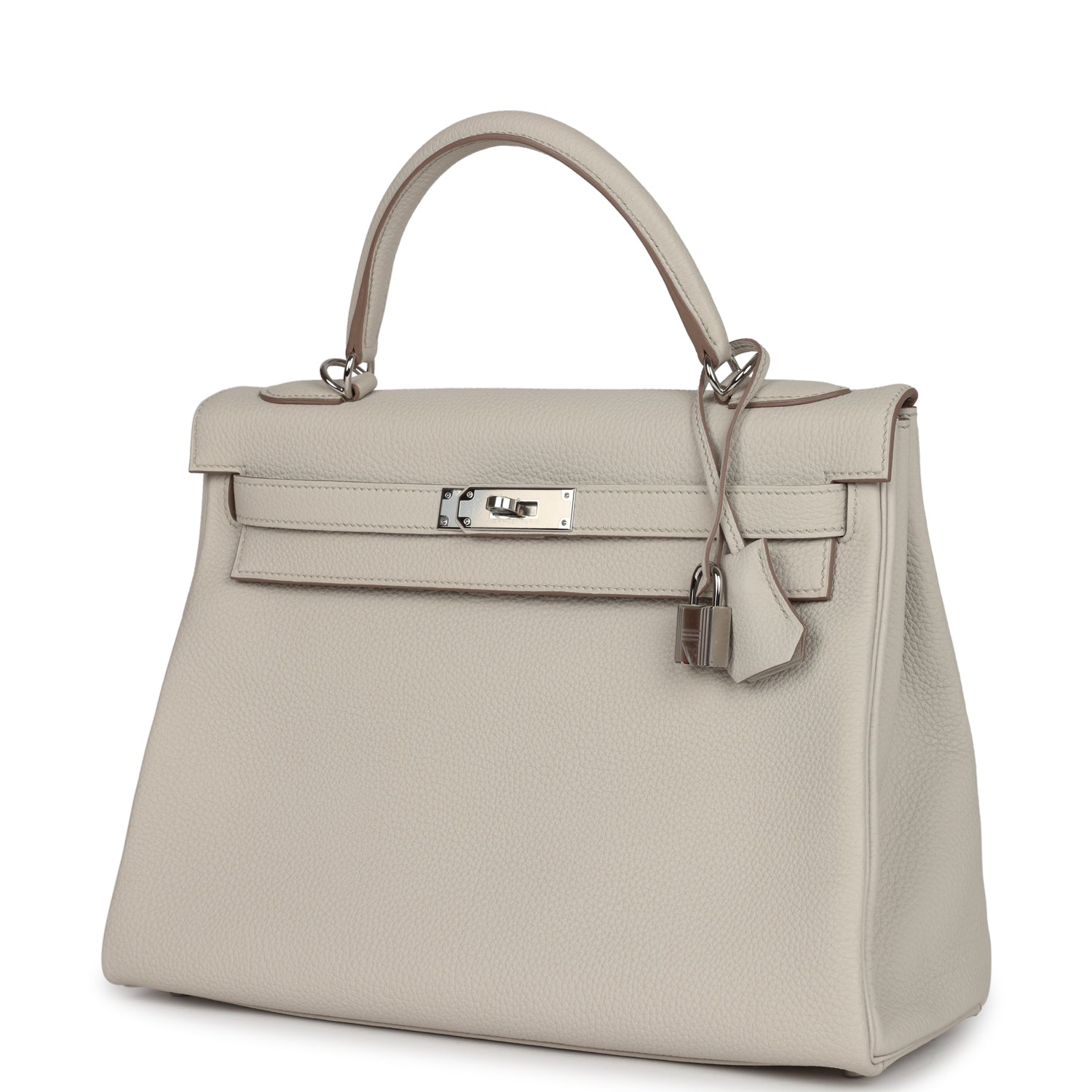 Hermes Kelly Retourne 32 Beton Togo Palladium Hardware - Exclusu