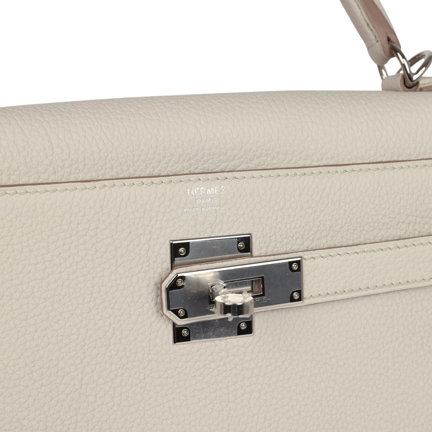Hermes Kelly Retourne 32 Beton Togo Palladium Hardware - Exclusu