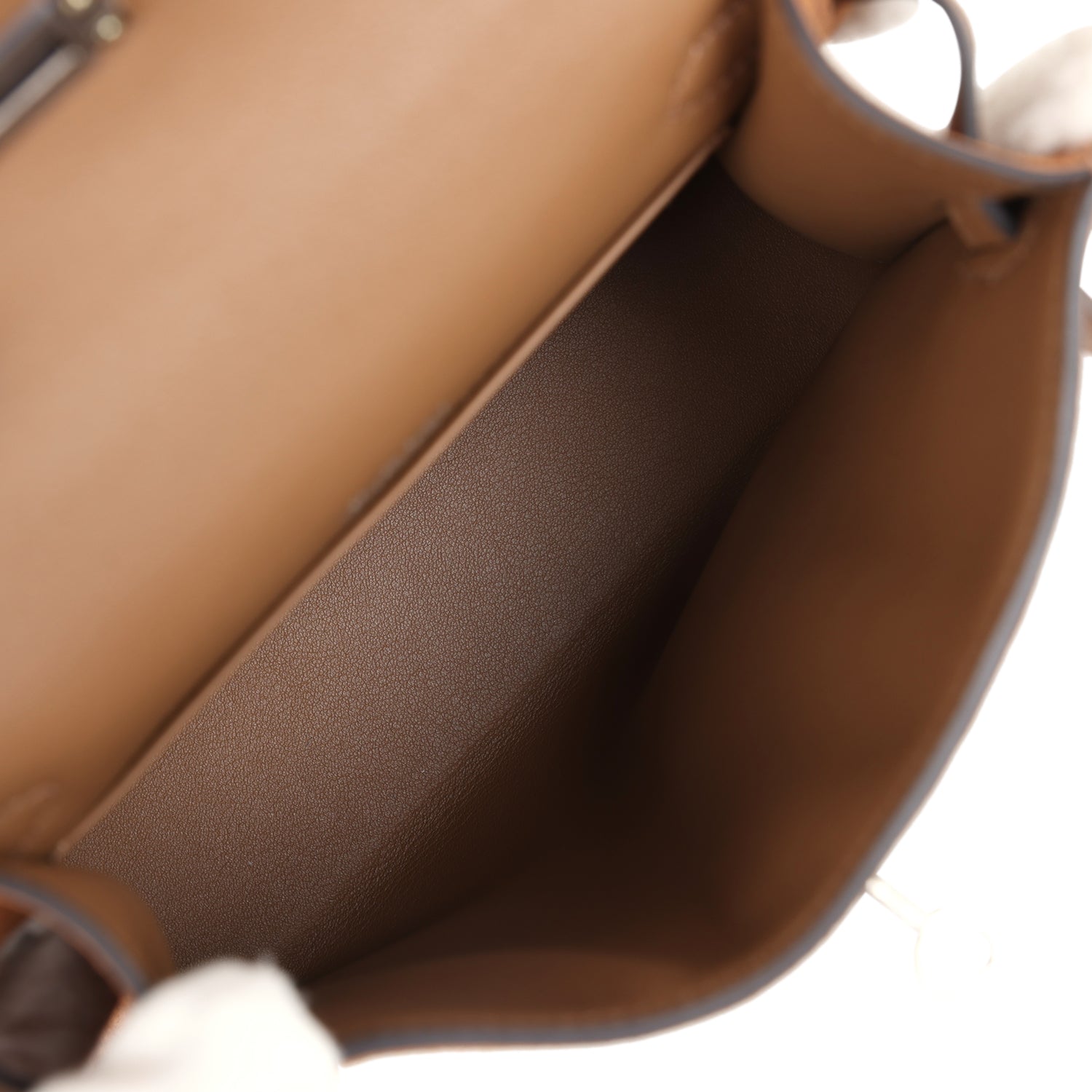 Hermes Teddy Kelly 20 Chamois Shearling and Swift Palladium Hardware - Exclusu