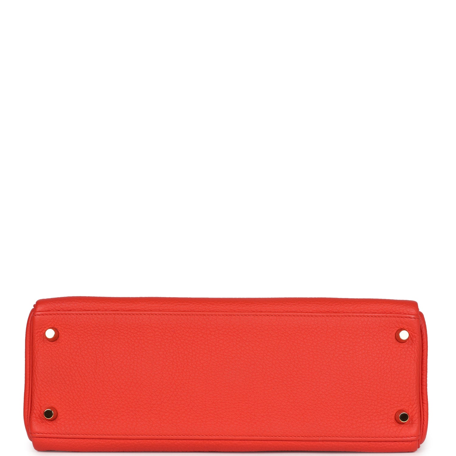 Hermes Kelly Retourne 32 Capucine Togo Gold Hardware - Exclusu