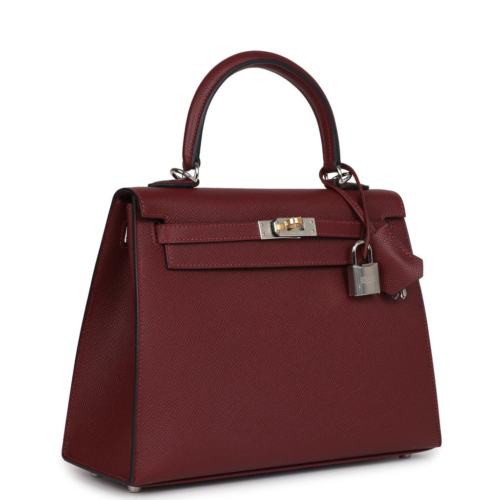 Hermes Kelly Sellier 25 Rouge H Epsom Electrum Hardware - Exclusu