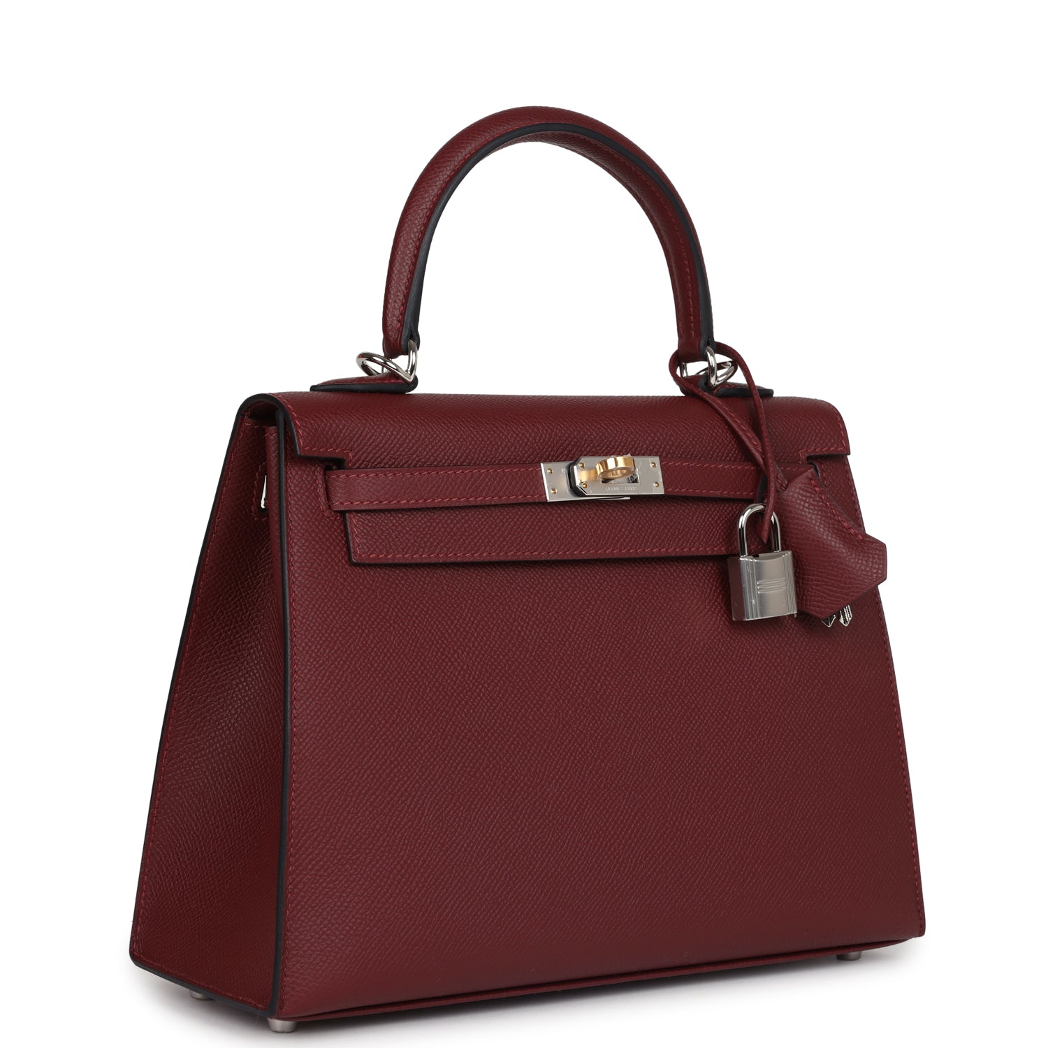Hermes Kelly Sellier 25 Rouge H Epsom Electrum Hardware - Exclusu