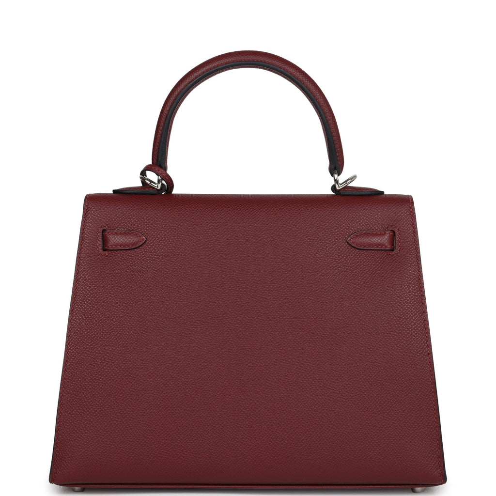 Hermes Kelly Sellier 25 Rouge H Epsom Electrum Hardware - Exclusu