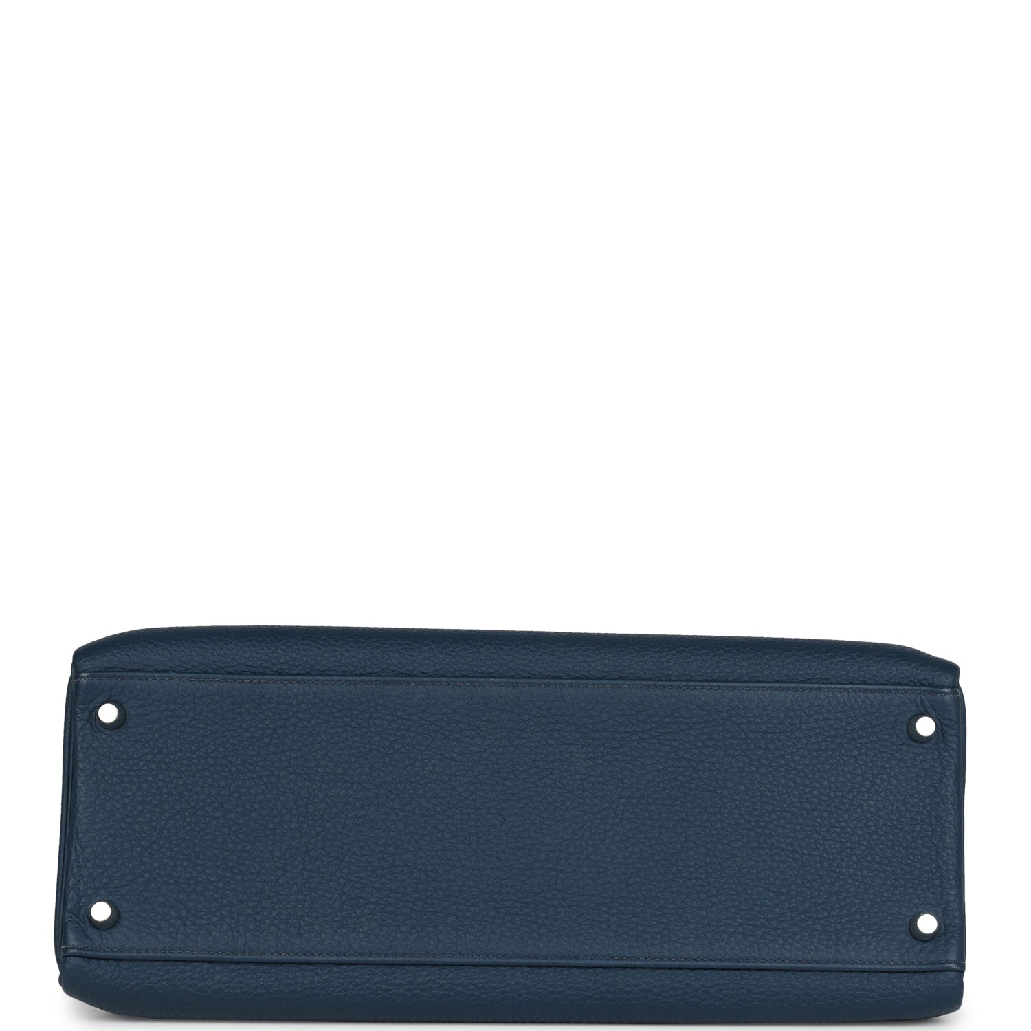 Hermes Kelly Retourne 35 Bleu De Prusse Togo Palladium Hardware - Exclusu