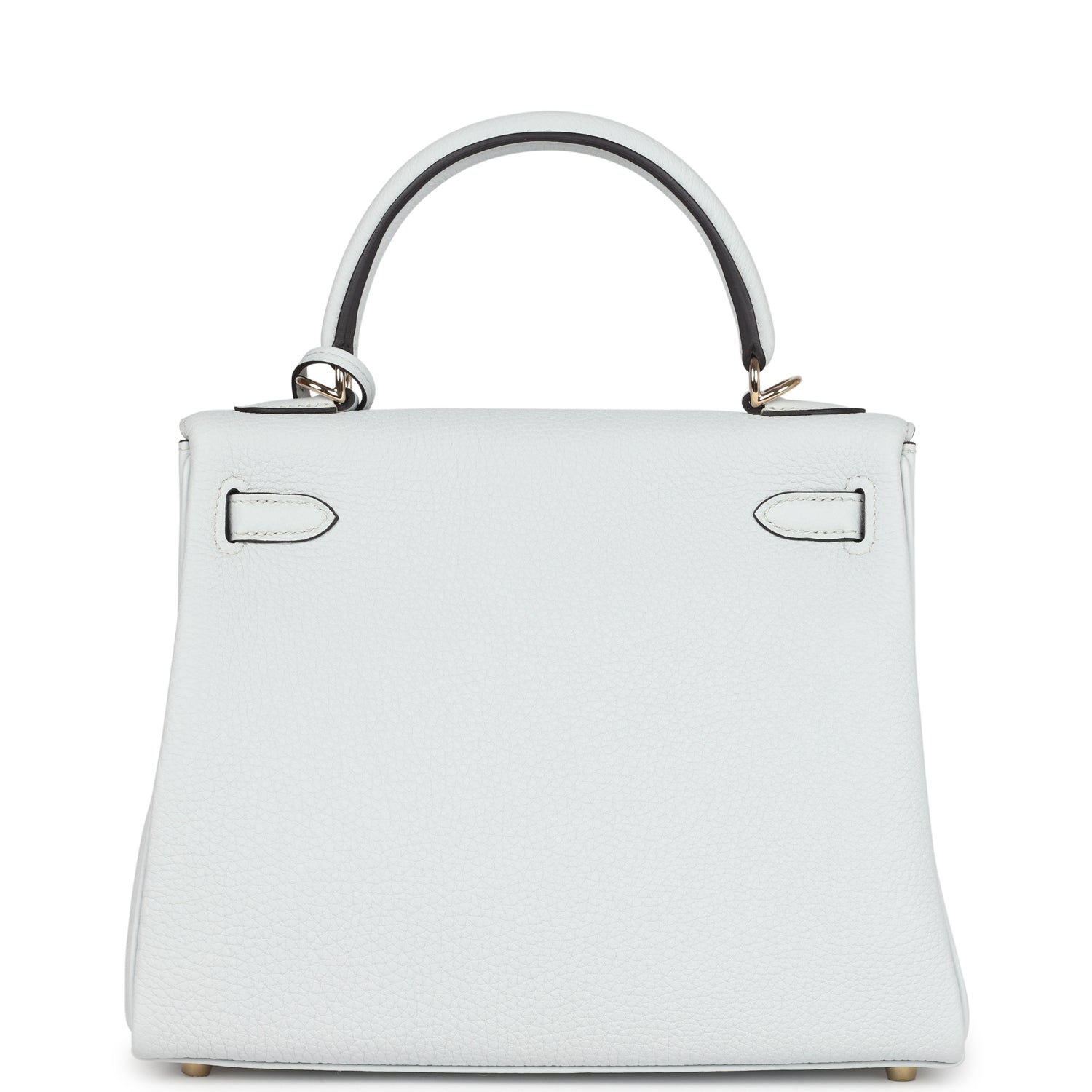 Hermes Kelly Retourne 25 Gris Platine Togo Permabrass Hardware - Exclusu