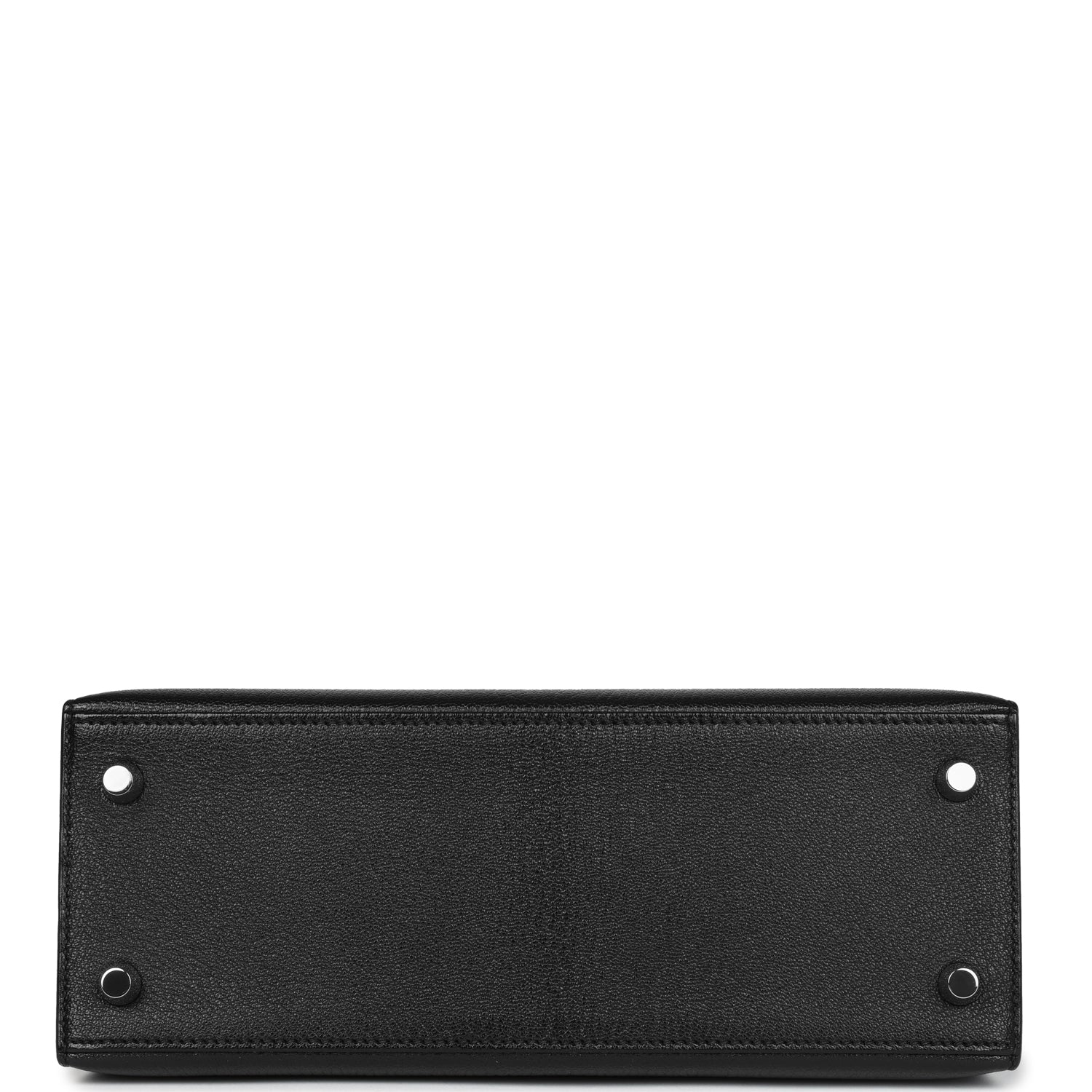 Hermes Kelly Sellier 25 Black Chevre Mysore Gold Hardware - Exclusu