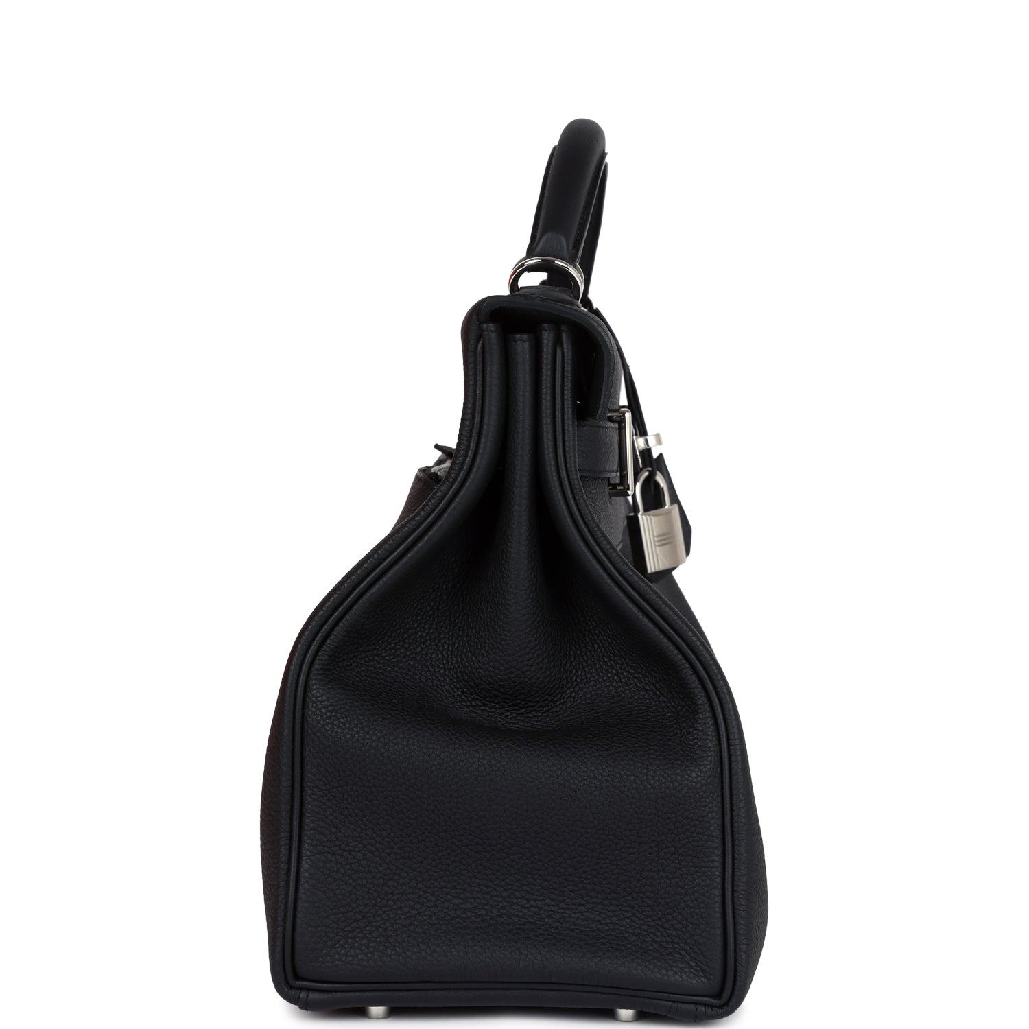 Hermes Kelly 42 Maxi Black Togo Palladium Hardware - Exclusu