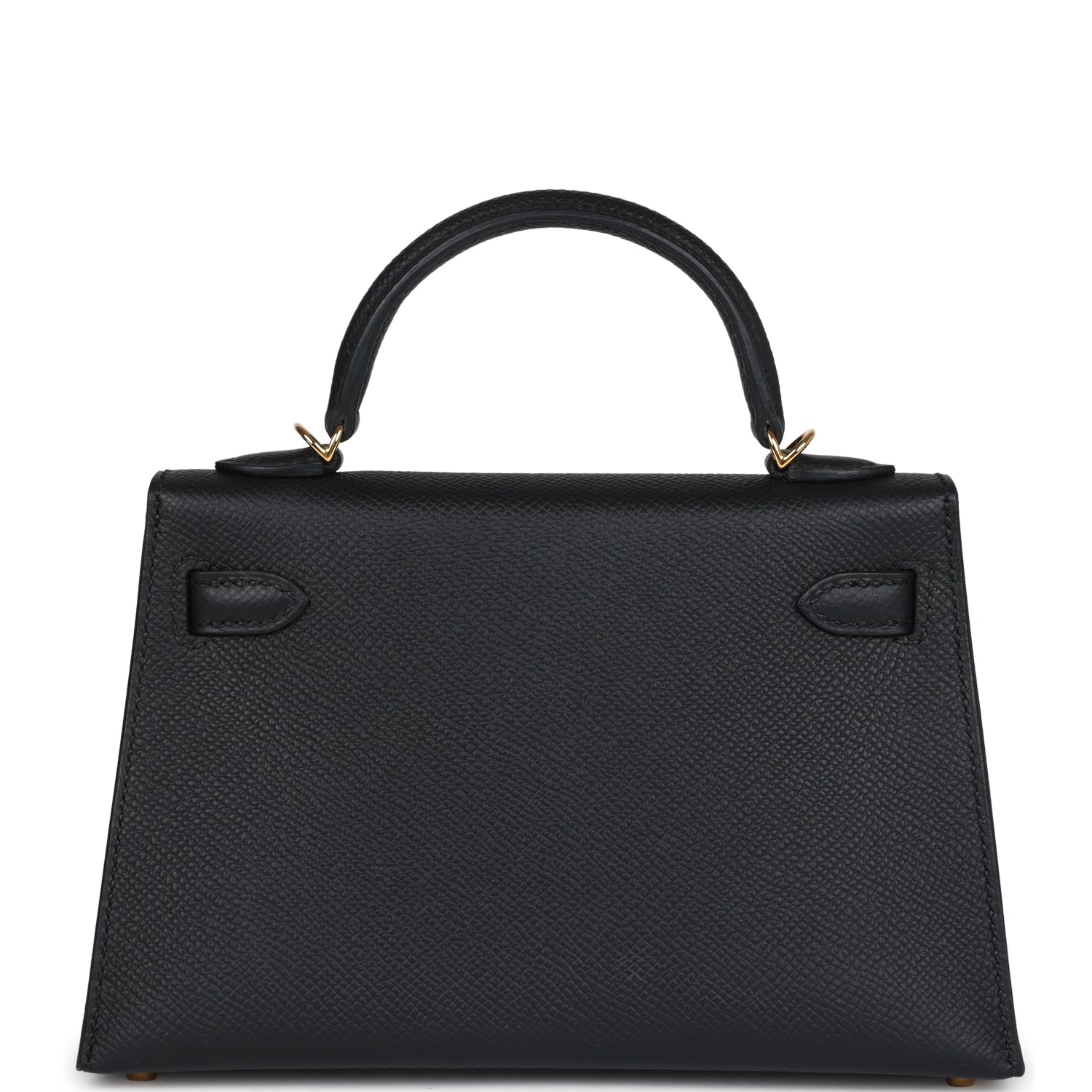 Hermes Kelly Sellier 20 Black Epsom Gold Hardware - Exclusu