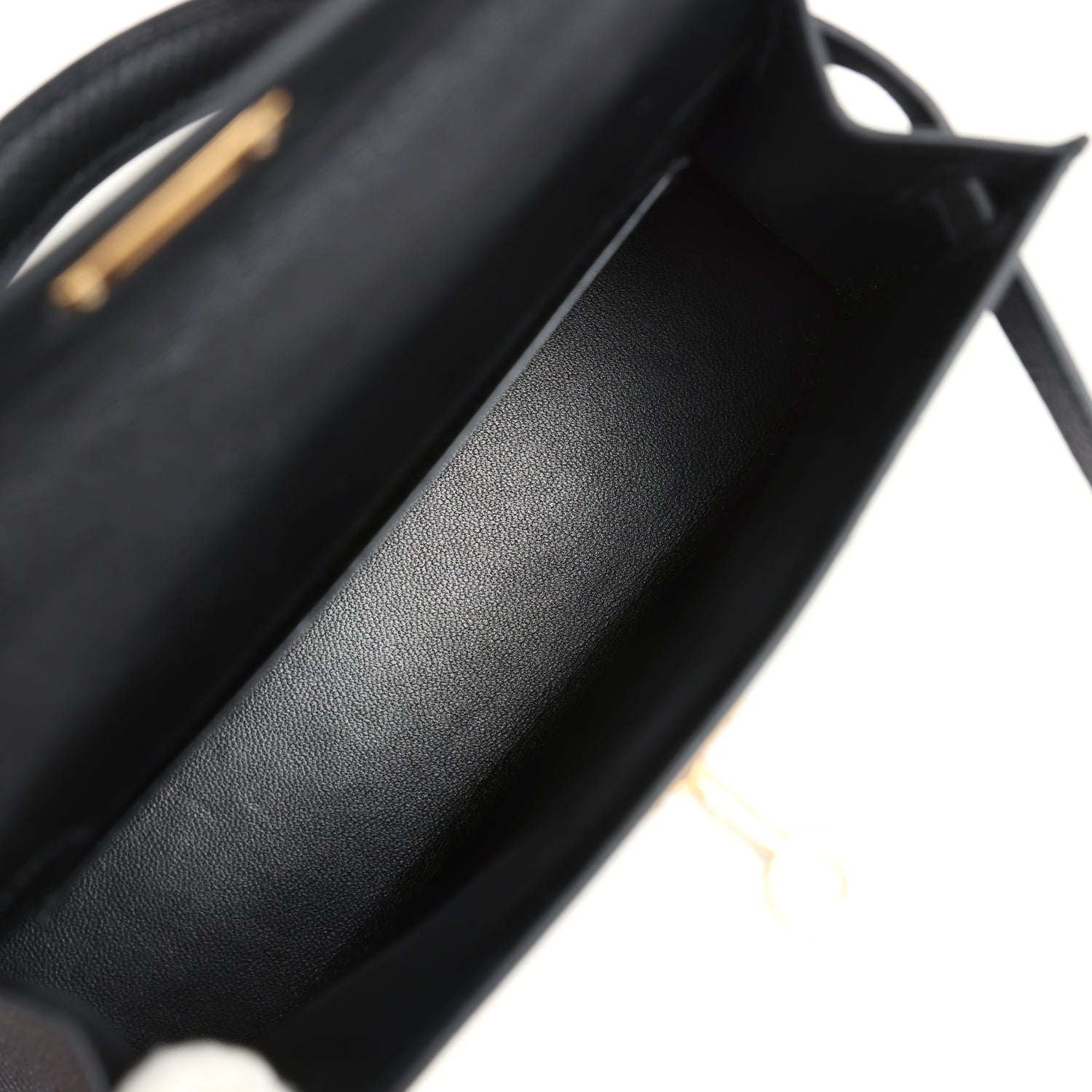 Hermes Kelly Sellier 20 Black Epsom Gold Hardware - Exclusu