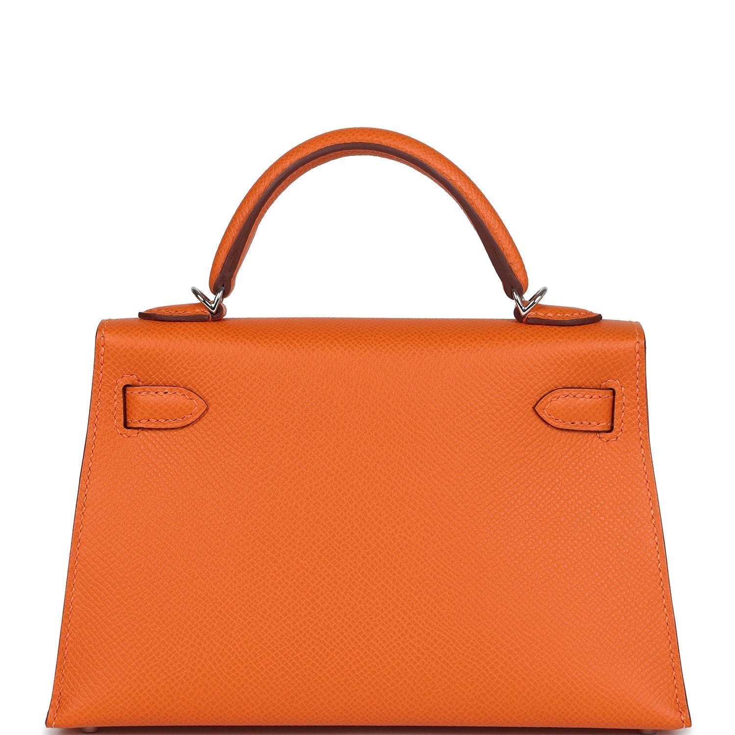 Hermes Kelly Sellier 20 Orange Epsom Electrum Hardware - Exclusu