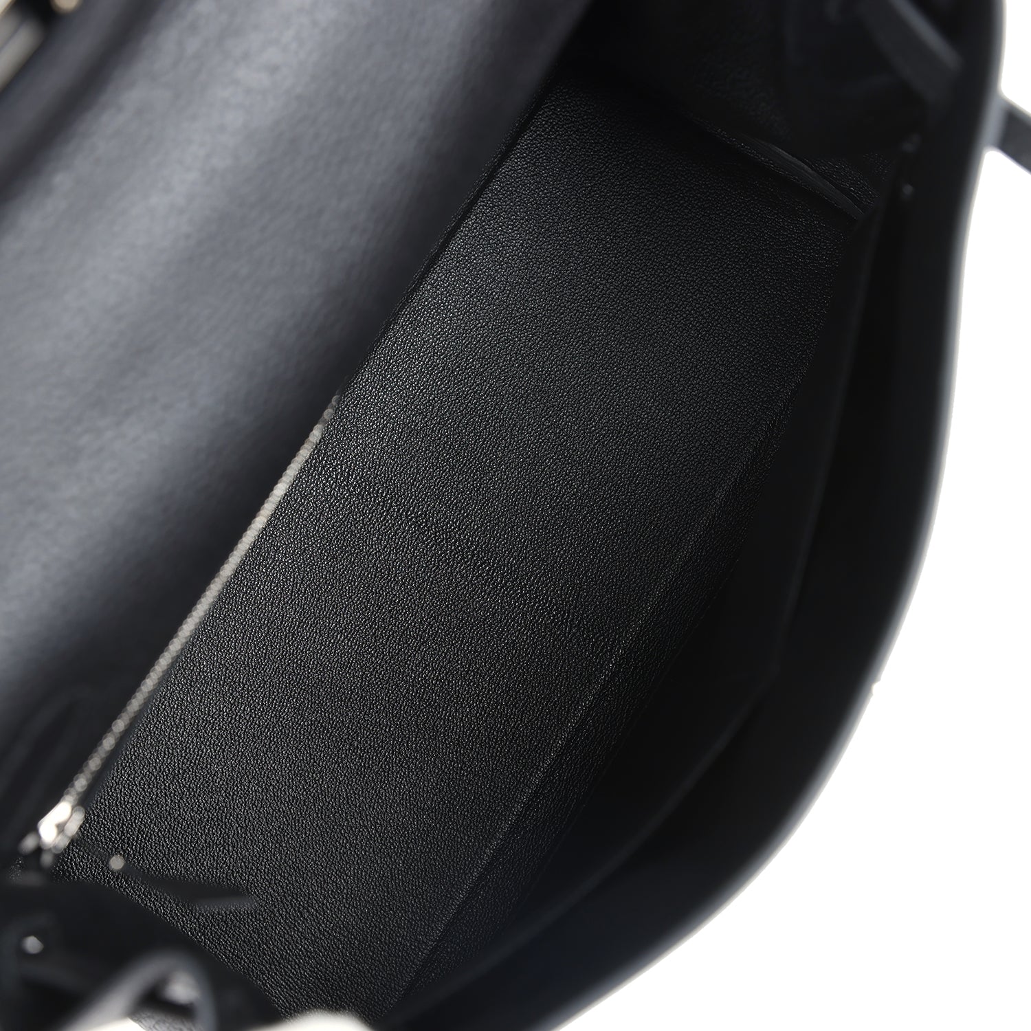 Hermes Kelly Retourne 28 Black Togo Palladium Hardware - Exclusu