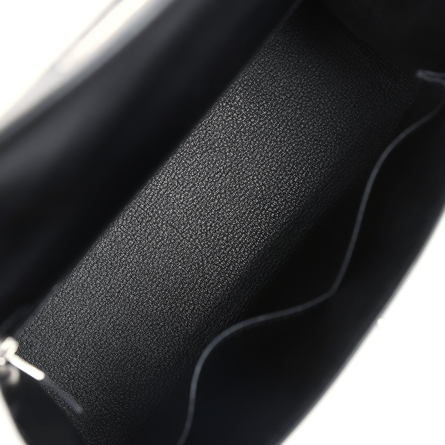 Hermes Kelly Sellier 28 Black Box Palladium Hardware - Exclusu