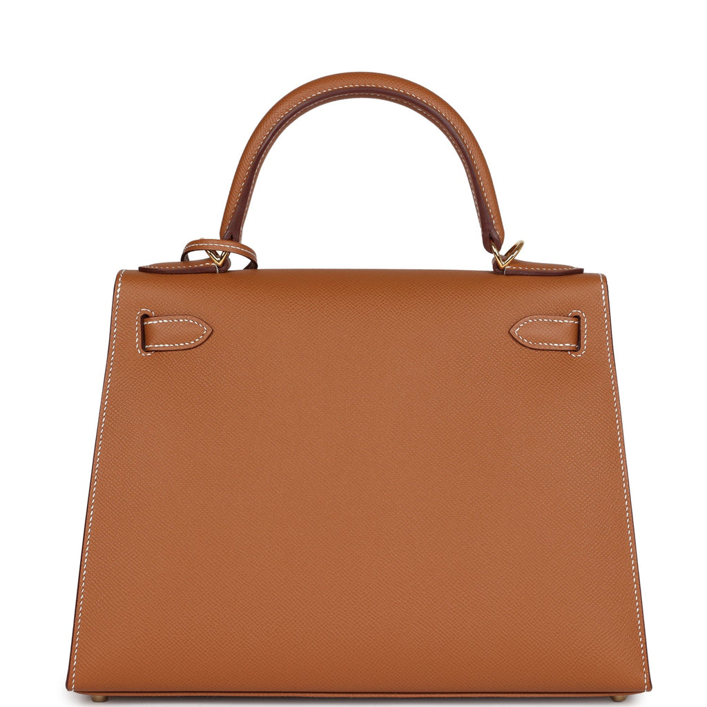 Hermes Kelly Sellier 28 Gold Epsom Gold Hardware - Exclusu