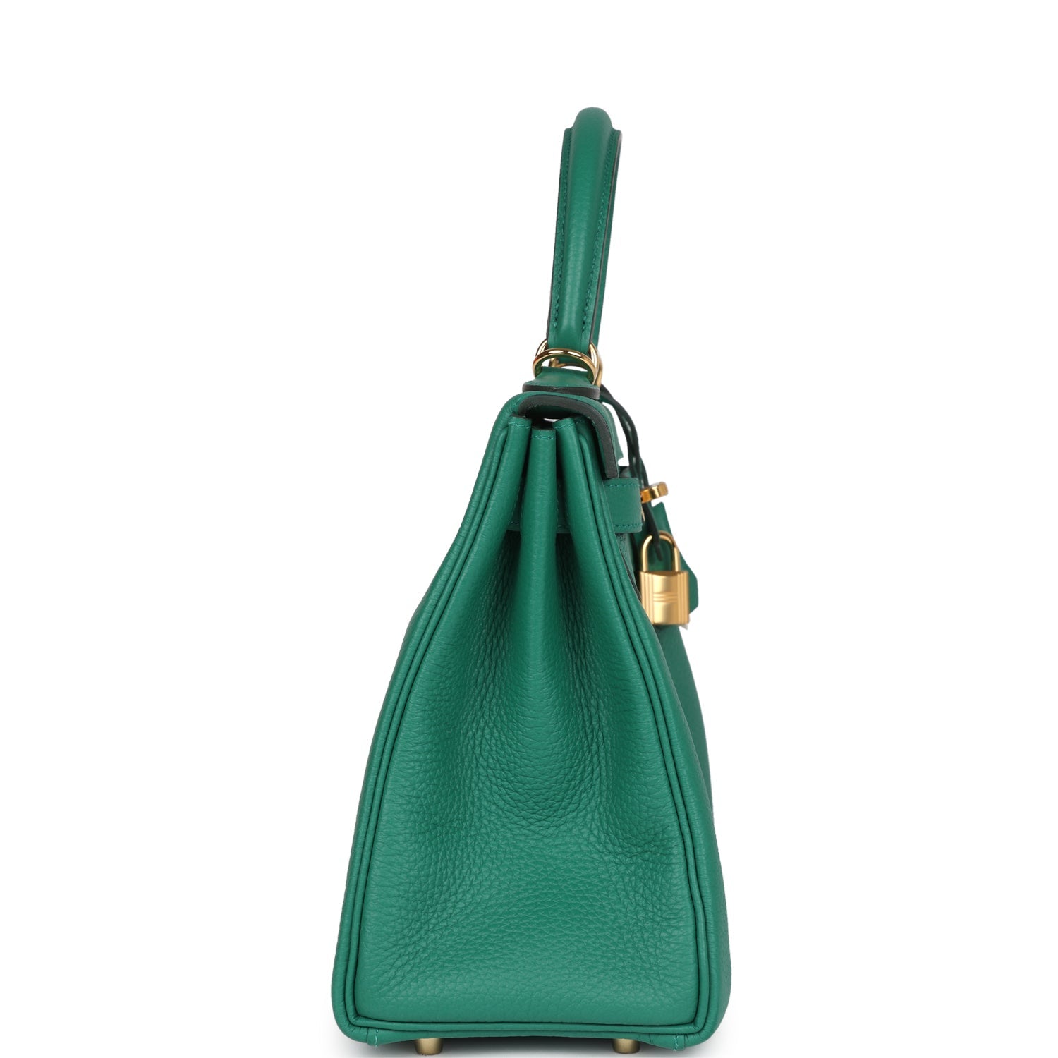 Hermes Kelly Retourne 28 Vert Vertigo Clemence Gold Hardware - Exclusu