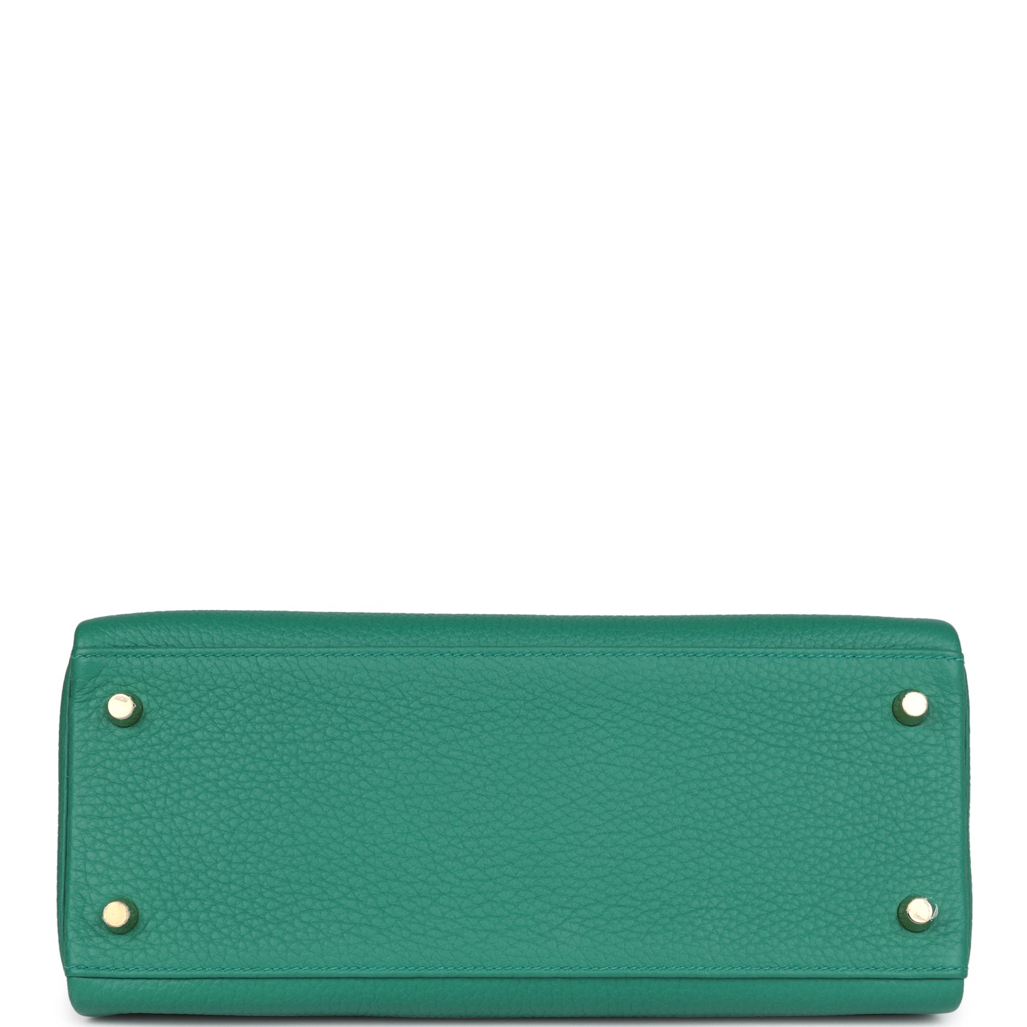 Hermes Kelly Retourne 28 Vert Vertigo Clemence Gold Hardware - Exclusu