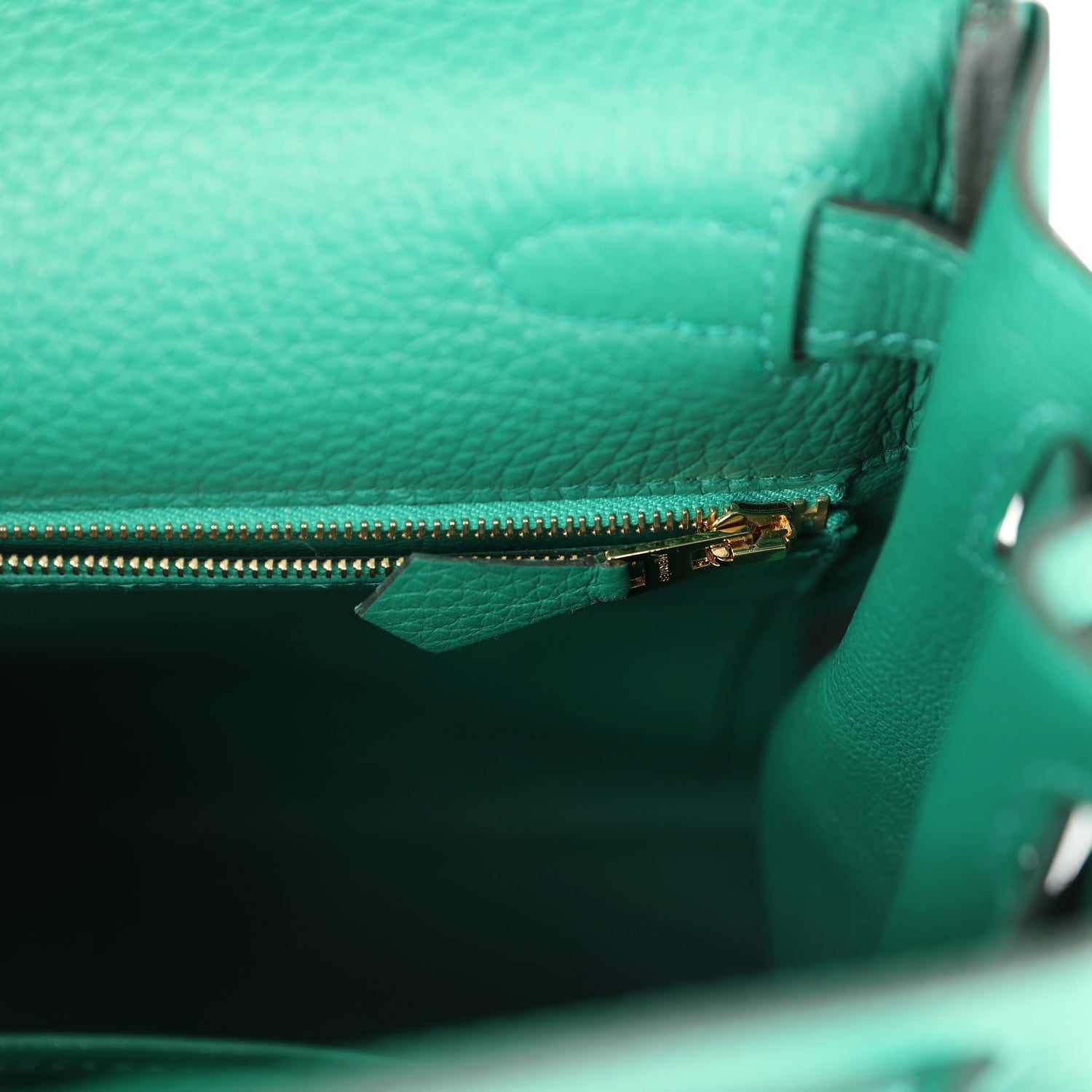 Hermes Kelly Retourne 28 Vert Vertigo Clemence Gold Hardware - Exclusu