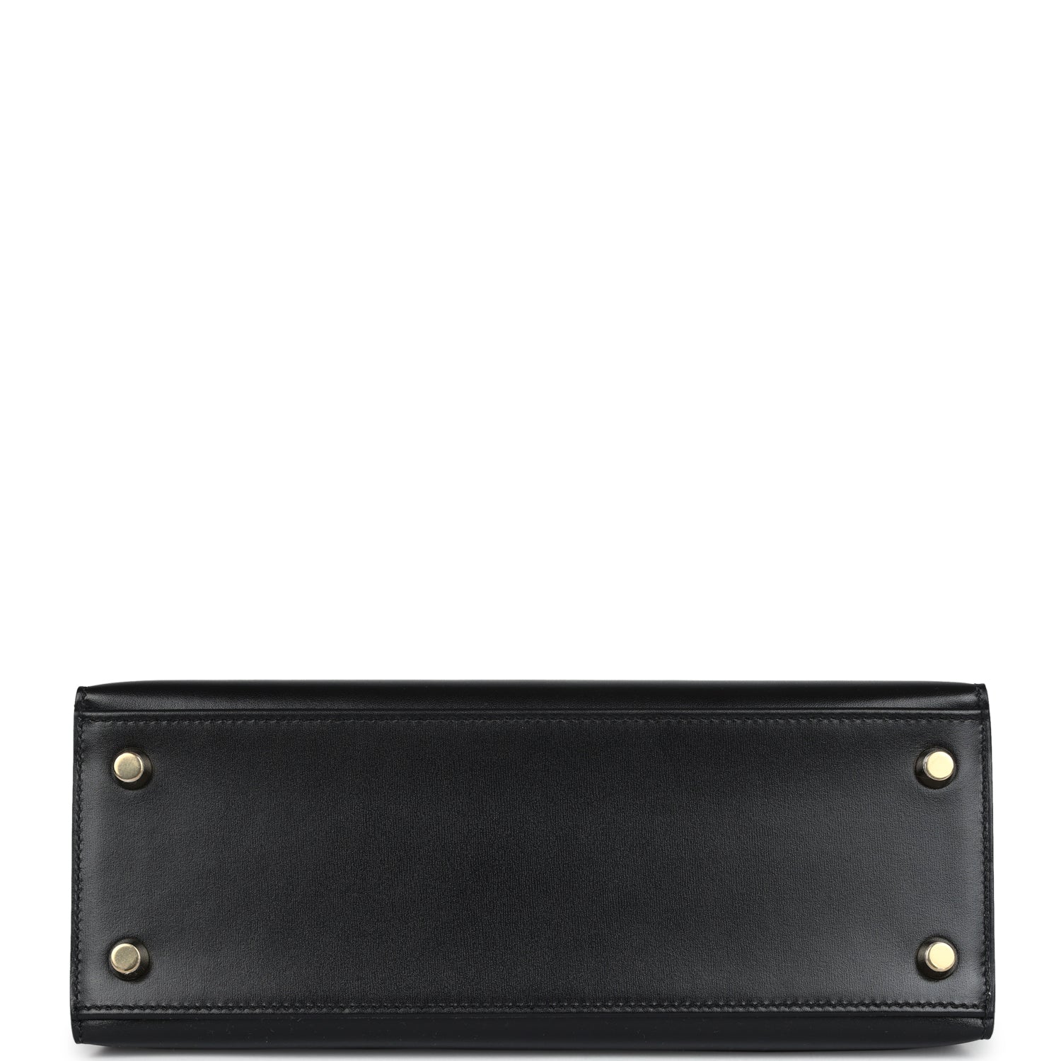 Hermes Kelly Sellier 25 Black Box Gold Hardware - Exclusu
