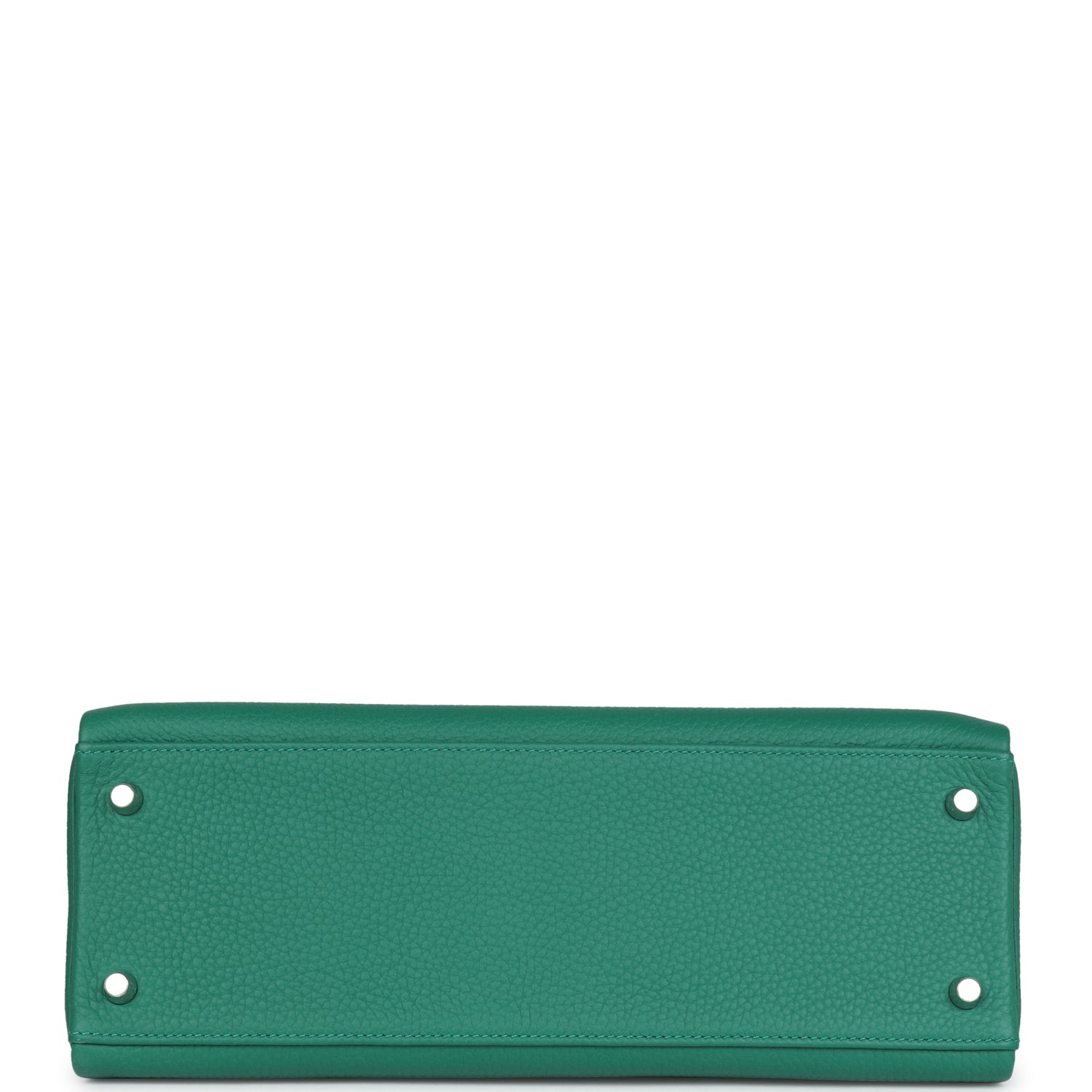 Hermes Kelly Retourne 32 Vert Vertigo Clemence Palladium Hardware - Exclusu