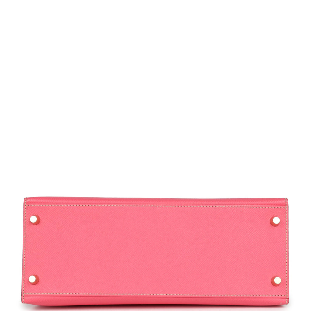 Hermes Special Order (HSS) Kelly Sellier 28 Rose Azalee and Trench Epsom Epsom Brushed Gold Hardware - Exclusu