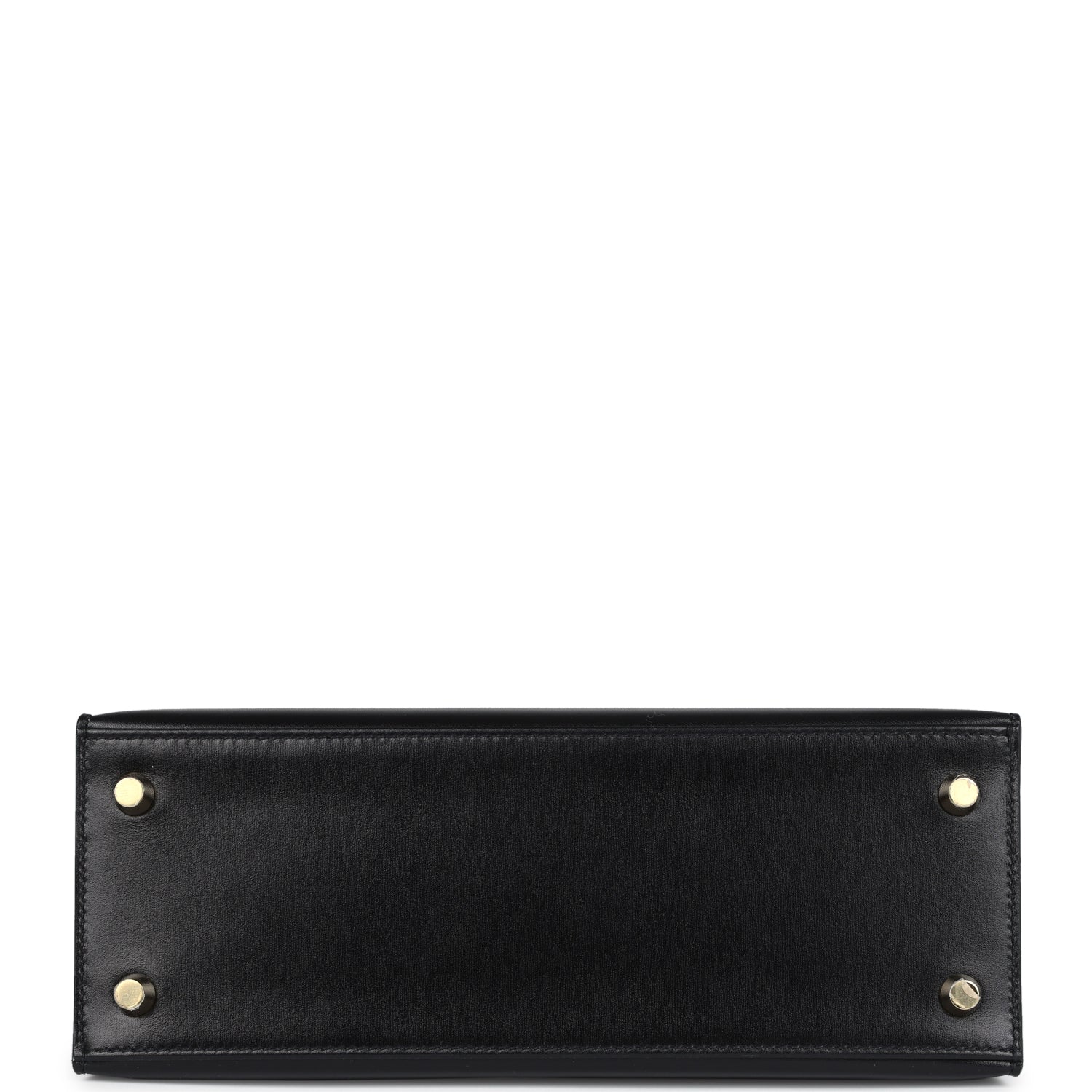 Hermes Kelly Sellier 25 Black Box Gold Hardware - Exclusu