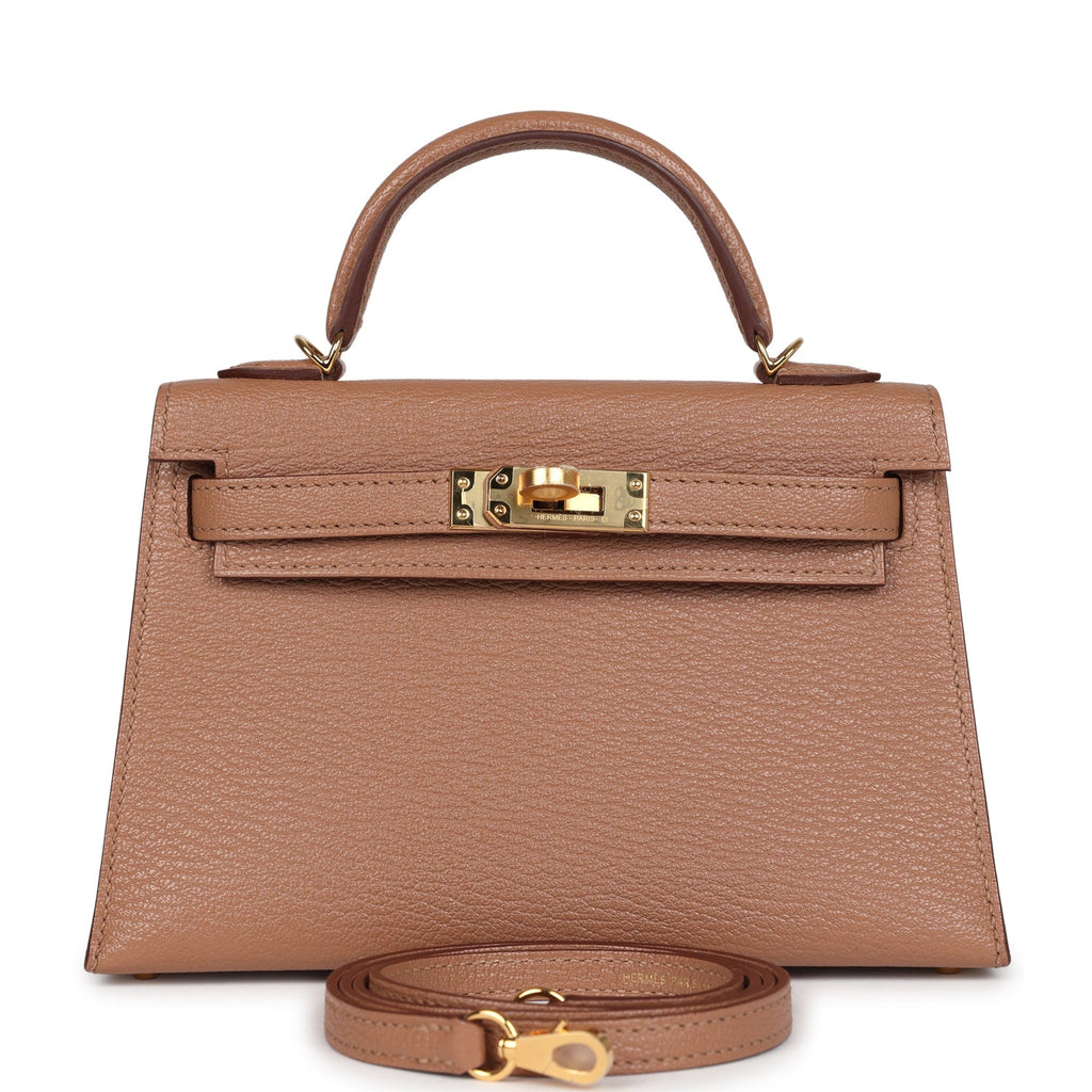 Hermes Kelly Sellier 20 Quebracho Chevre Gold Hardware - Exclusu