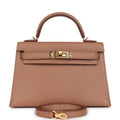 Hermes Kelly Sellier 20 Quebracho Chevre Gold Hardware - Exclusu