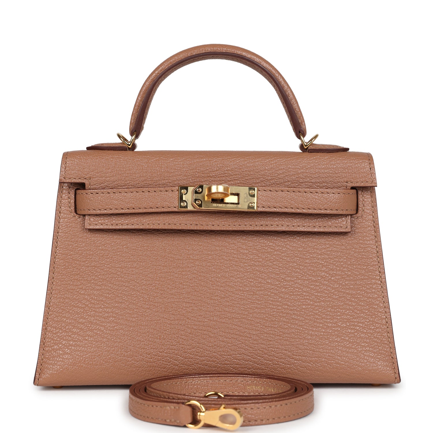 Hermes Kelly Sellier 20 Quebracho Chevre Gold Hardware - Exclusu