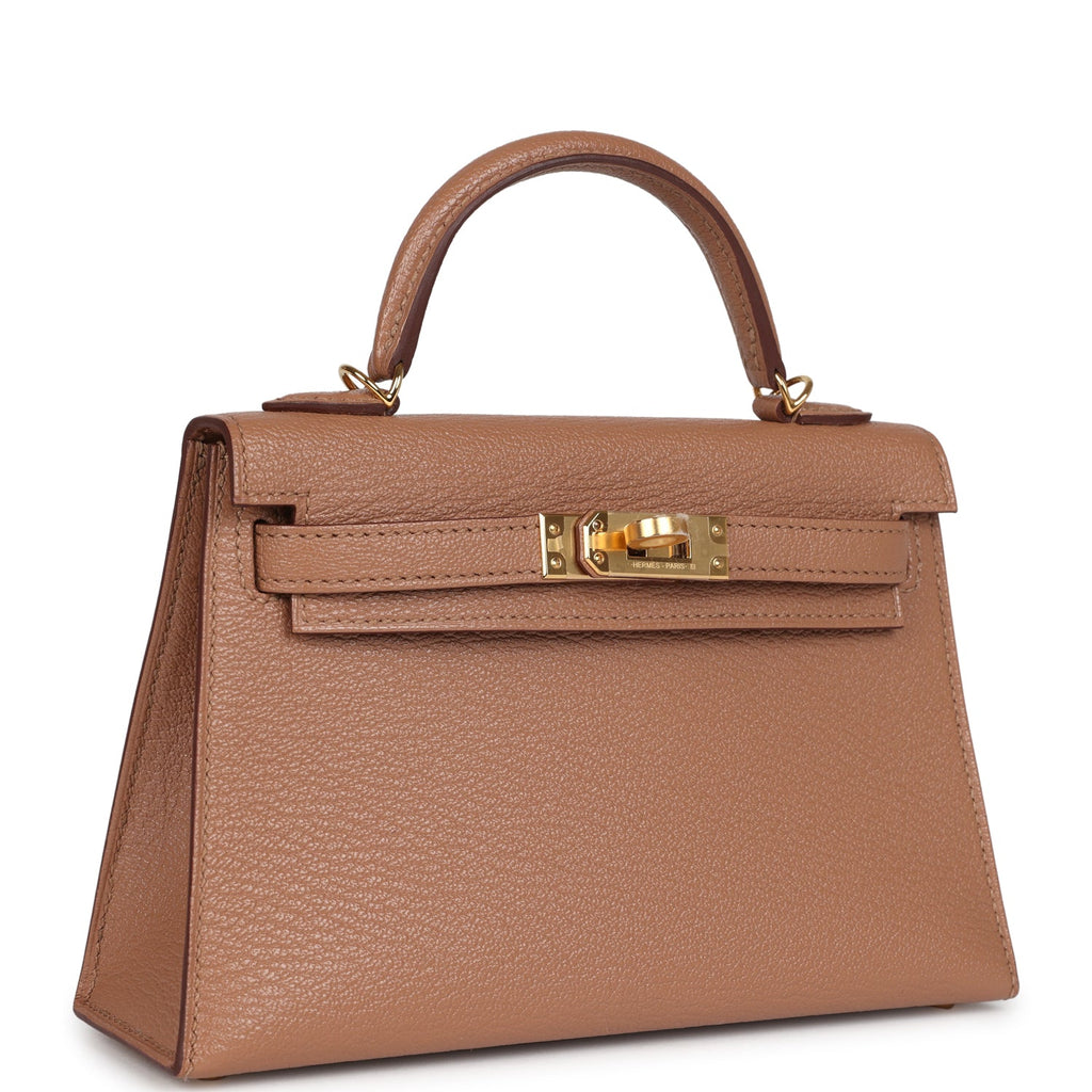 Hermes Kelly Sellier 20 Quebracho Chevre Gold Hardware - Exclusu