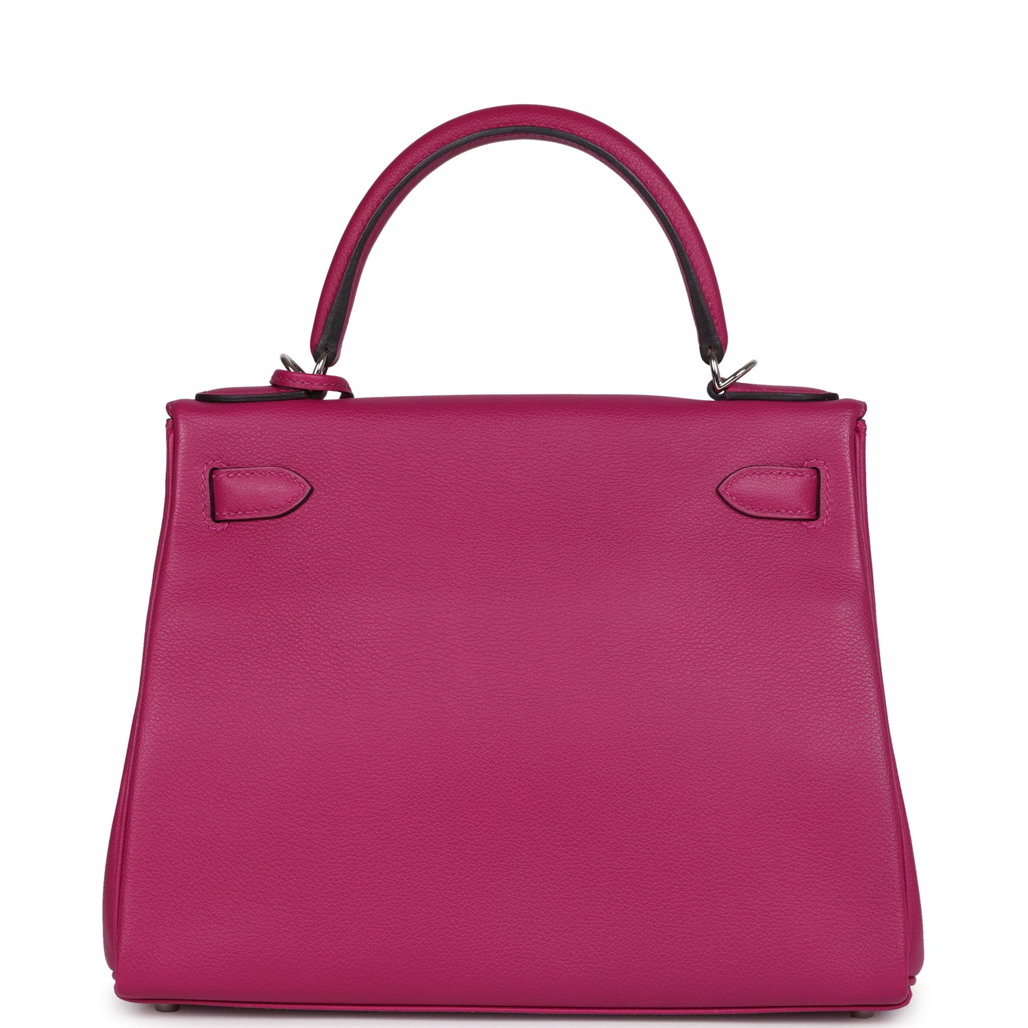 Hermes Kelly Retourne 28 Rose Poupre Evercolor Palladium Hardware - Exclusu