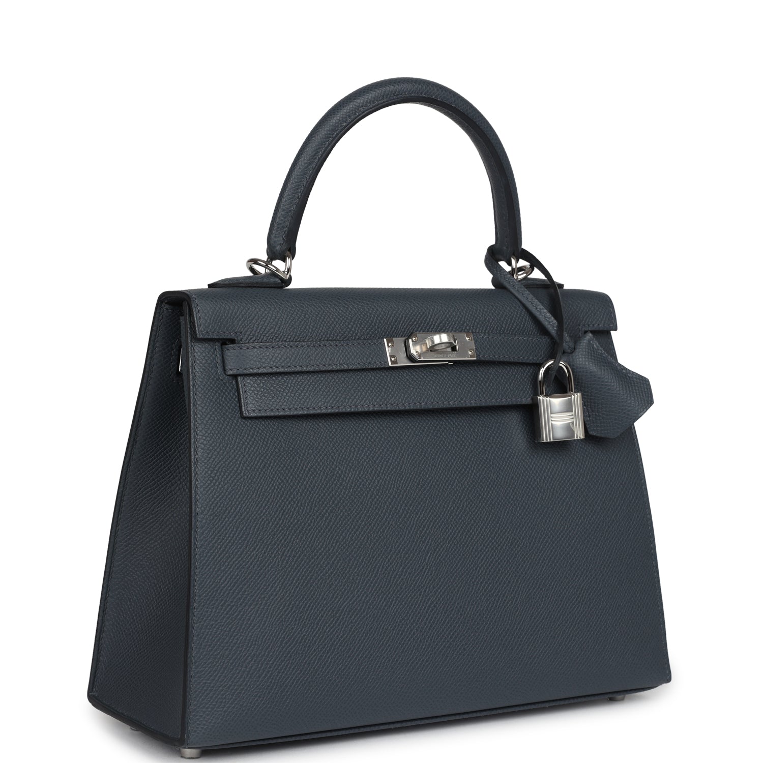 Hermes Kelly Sellier 25 Gris Misty Epsom Palladium Hardware - Exclusu