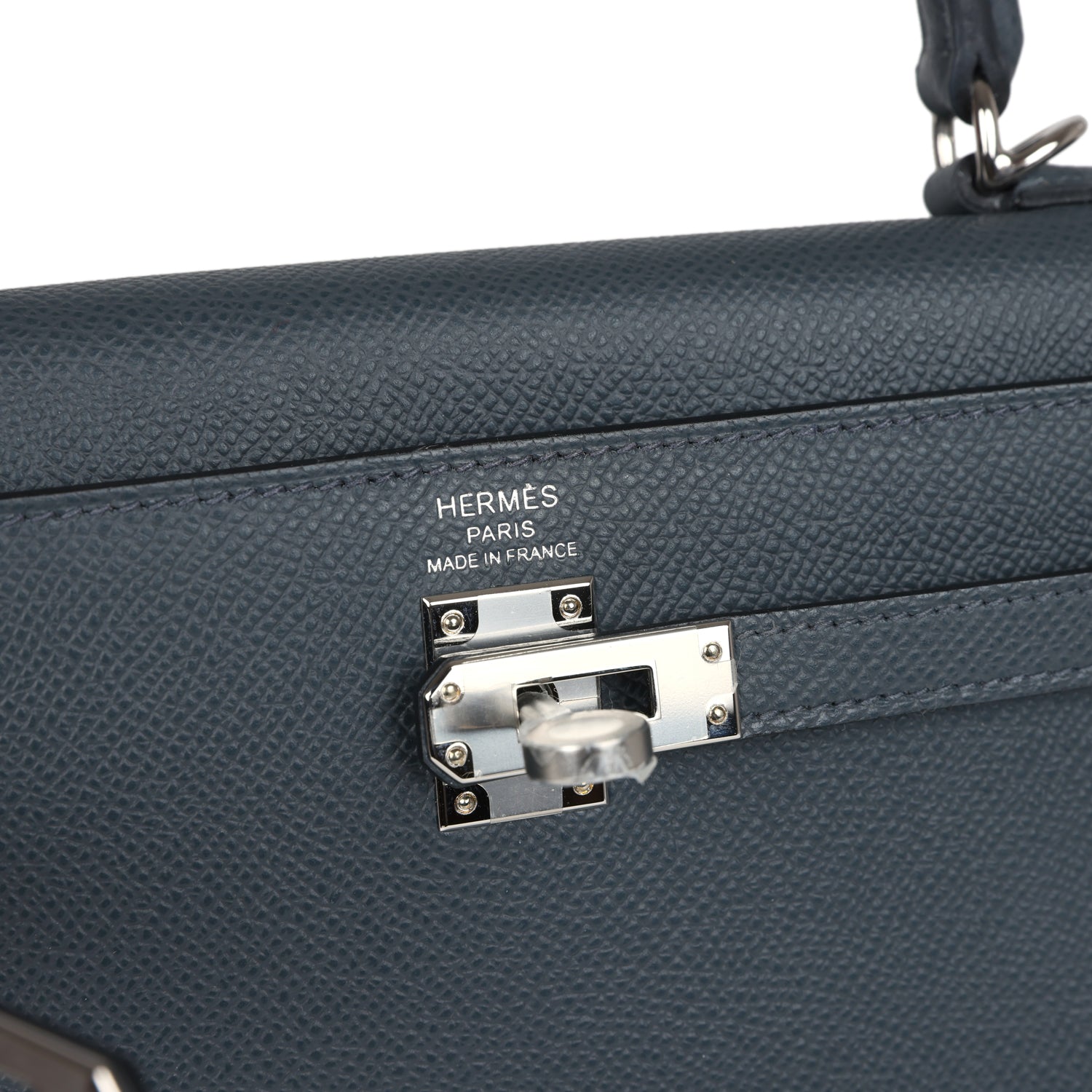 Hermes Kelly Sellier 25 Gris Misty Epsom Palladium Hardware - Exclusu
