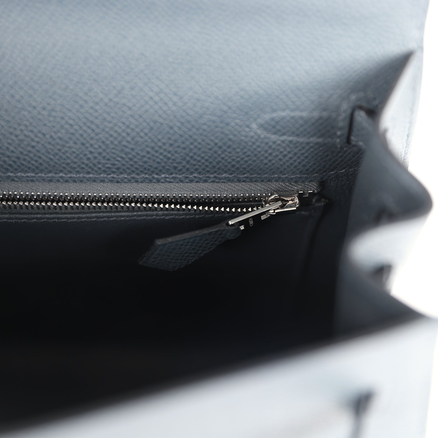 Hermes Kelly Sellier 25 Gris Misty Epsom Palladium Hardware - Exclusu