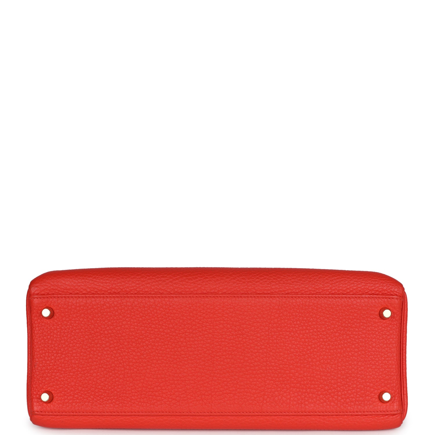 Hermes Kelly Retourne 35 Capucine Togo Gold Hardware - Exclusu