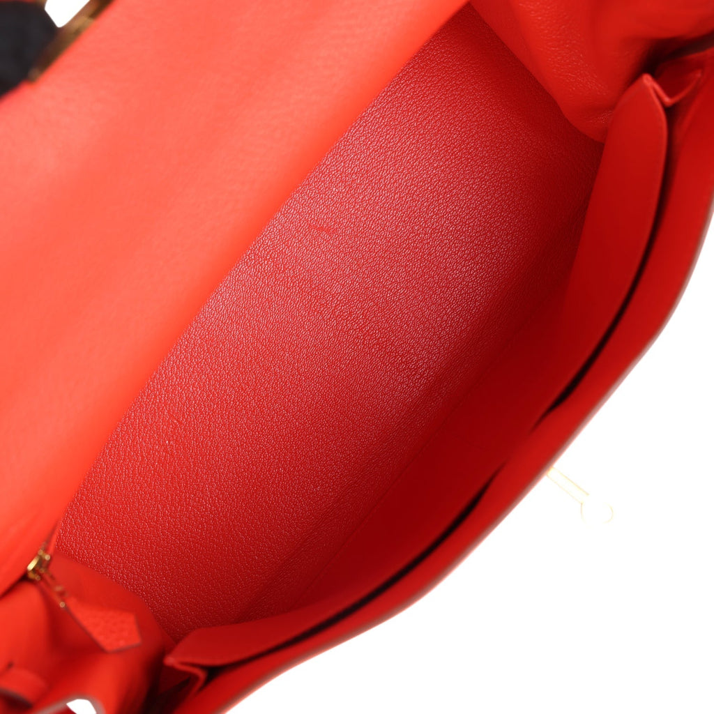 Hermes Kelly Retourne 35 Capucine Togo Gold Hardware - Exclusu