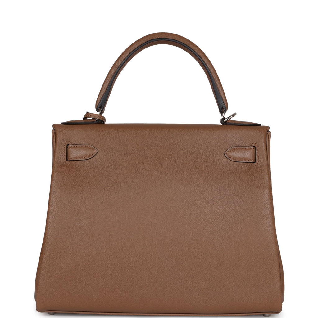 Hermes Kelly Retourne 28 Alezan Evercolor Palladium Hardware - Exclusu