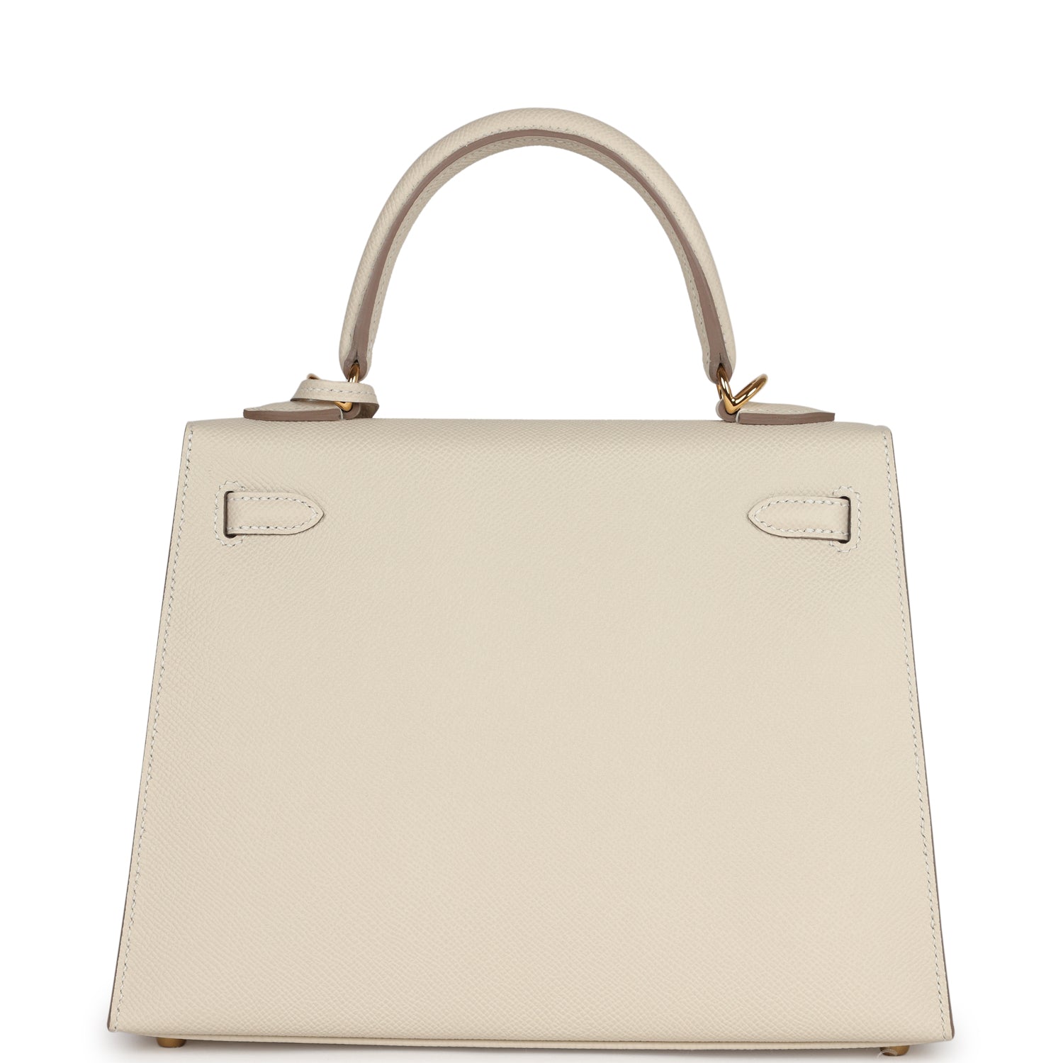 Hermes Kelly Sellier 25 Craie Epsom Gold Hardware - Exclusu