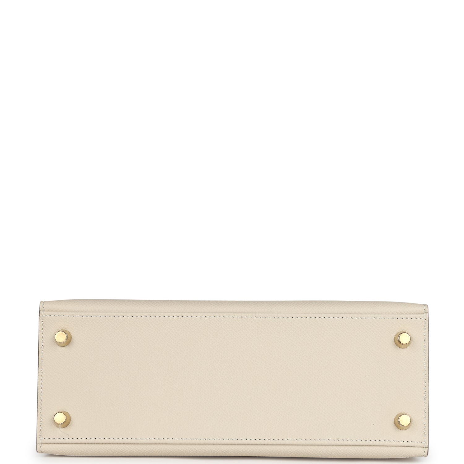 Hermes Kelly Sellier 25 Craie Epsom Gold Hardware - Exclusu