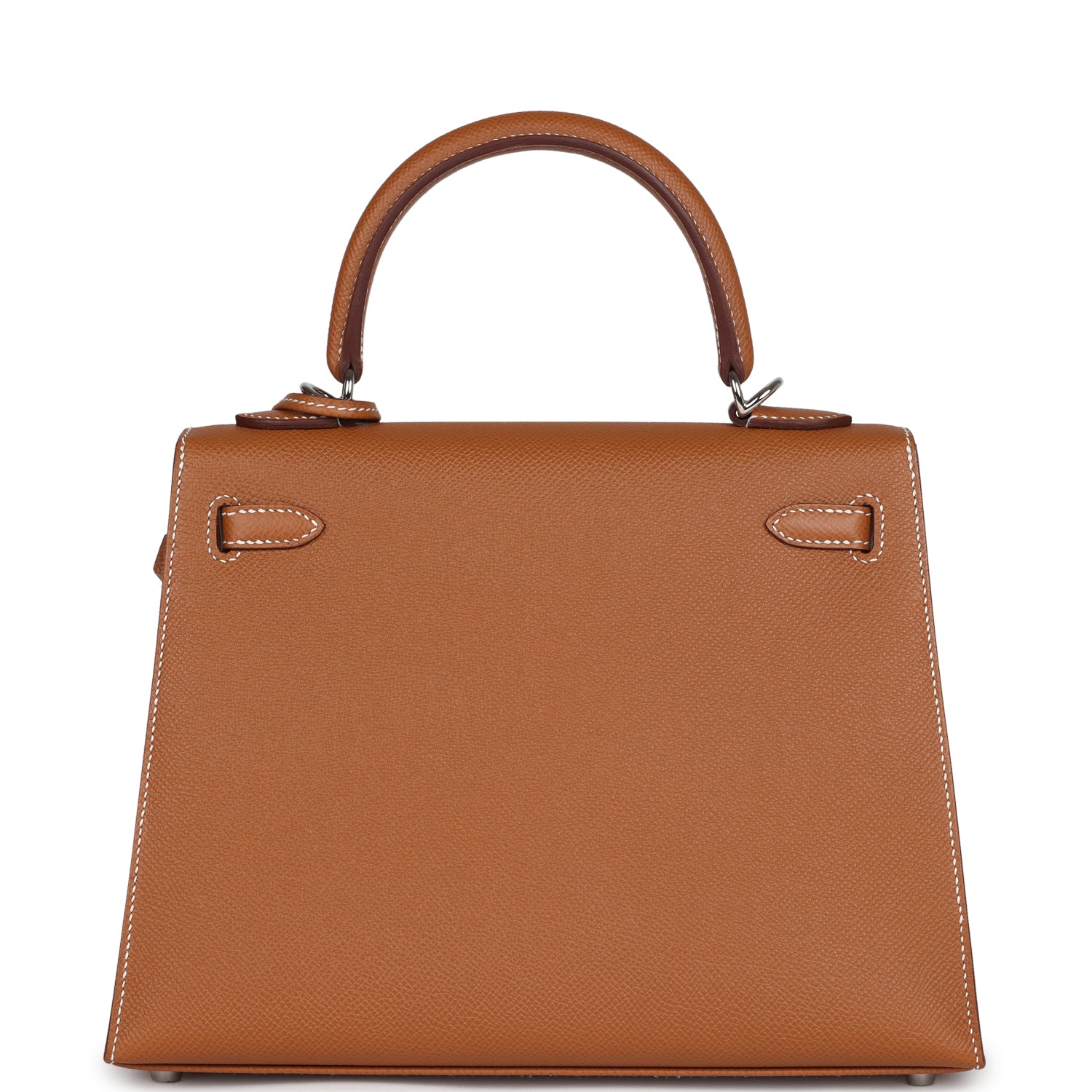 Hermes Kelly Sellier 25 Gold Epsom Palladium Hardware - Exclusu