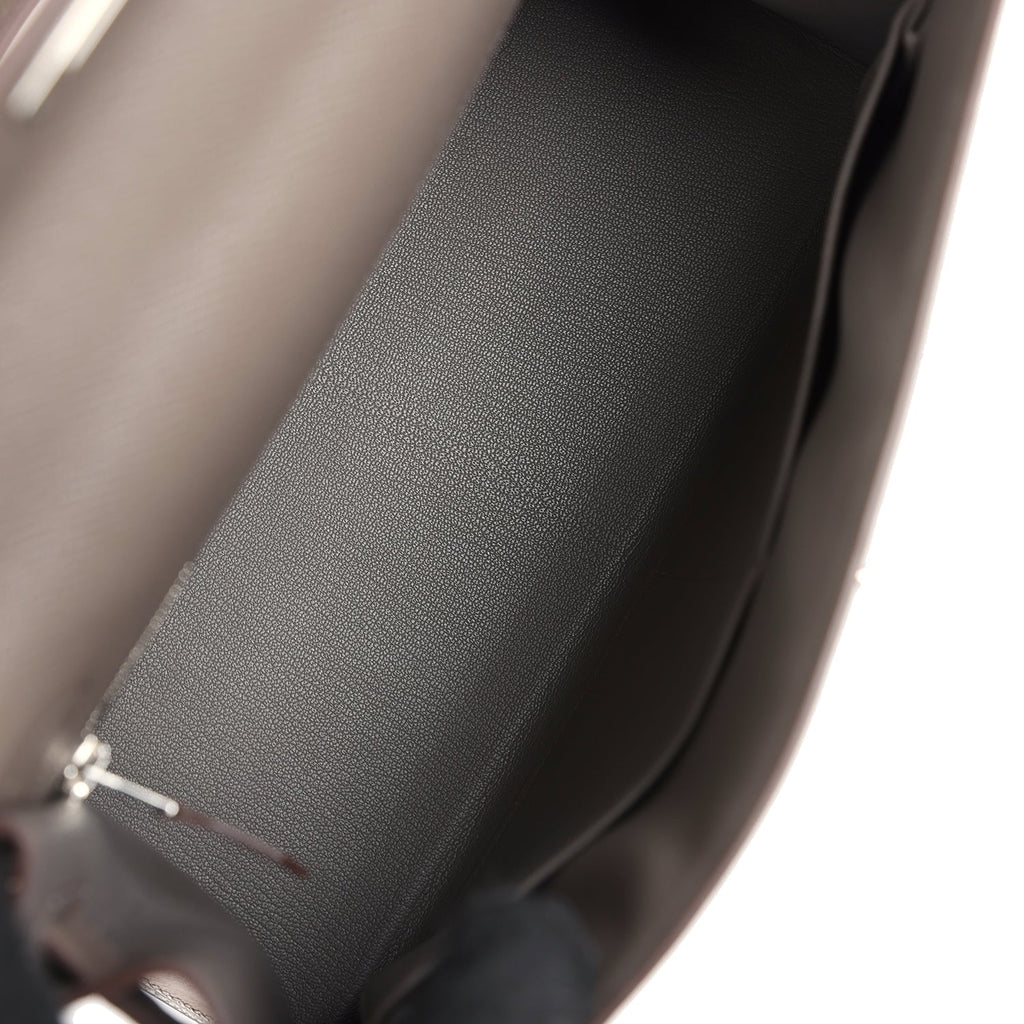 Hermes Kelly Sellier 28 Etain Epsom Palladium Hardware - Exclusu