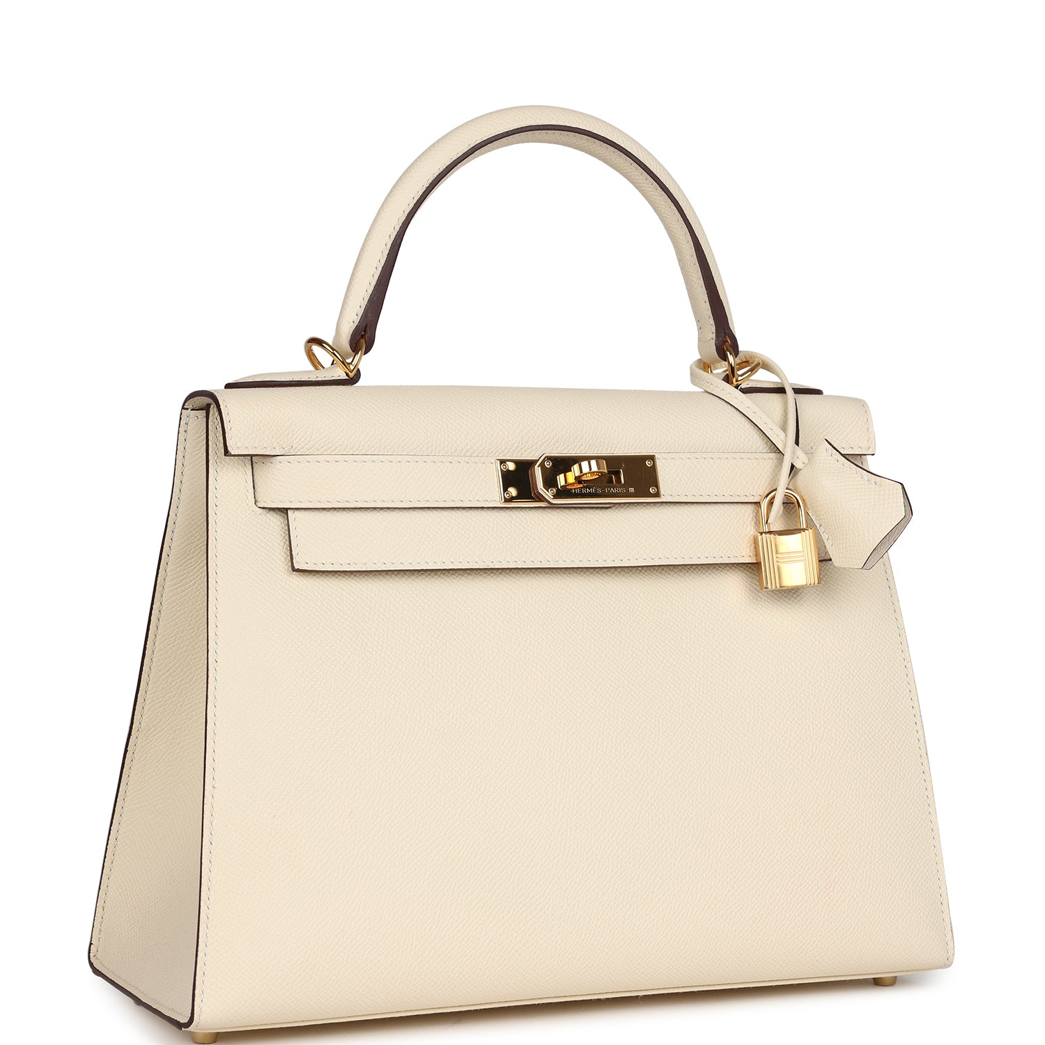 Hermes Kelly Sellier 28 Nata Epsom Gold Hardware - Exclusu